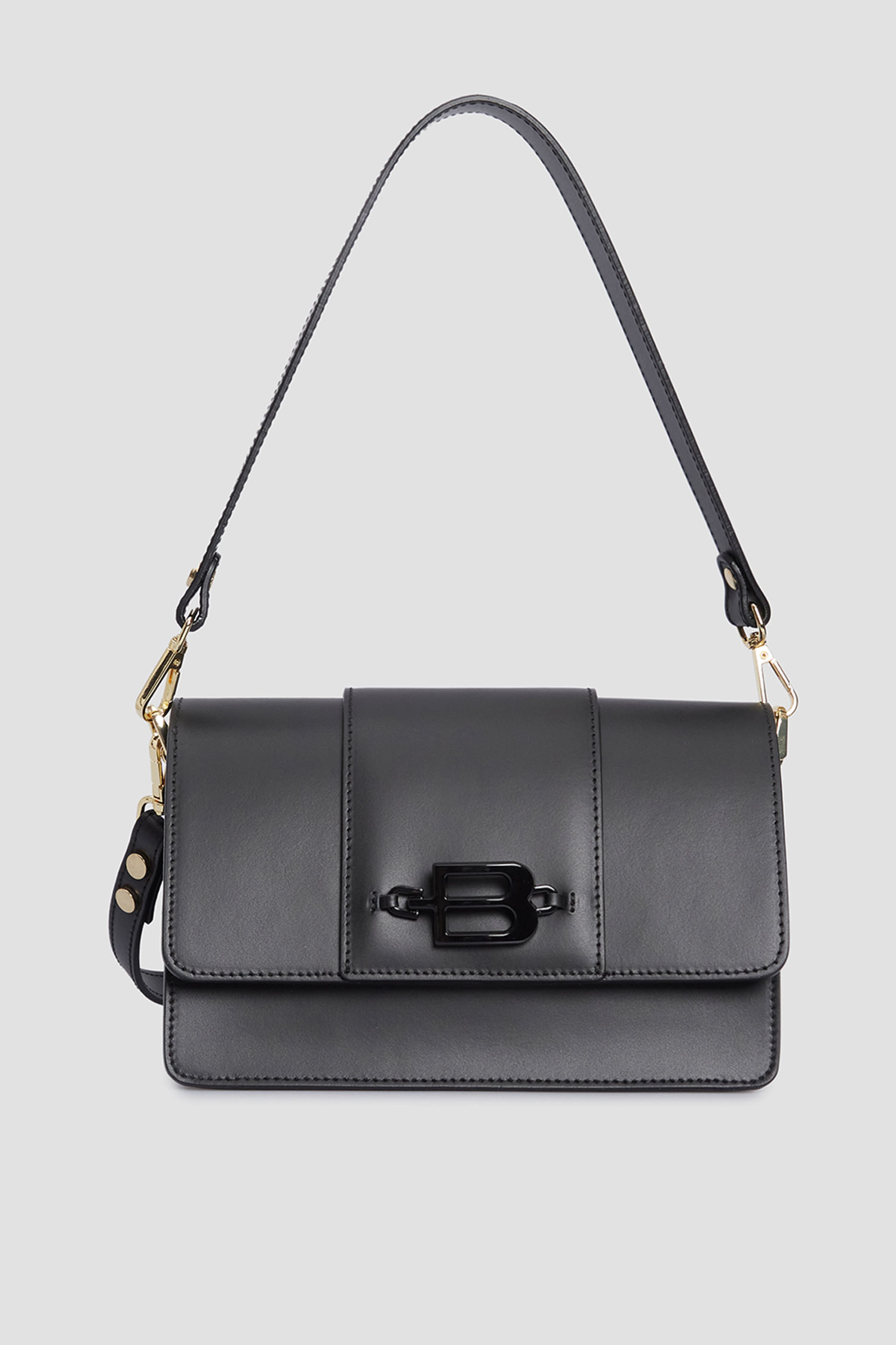 Женская черная кожаная сумка Baldinini B4E003XXVITE;0000