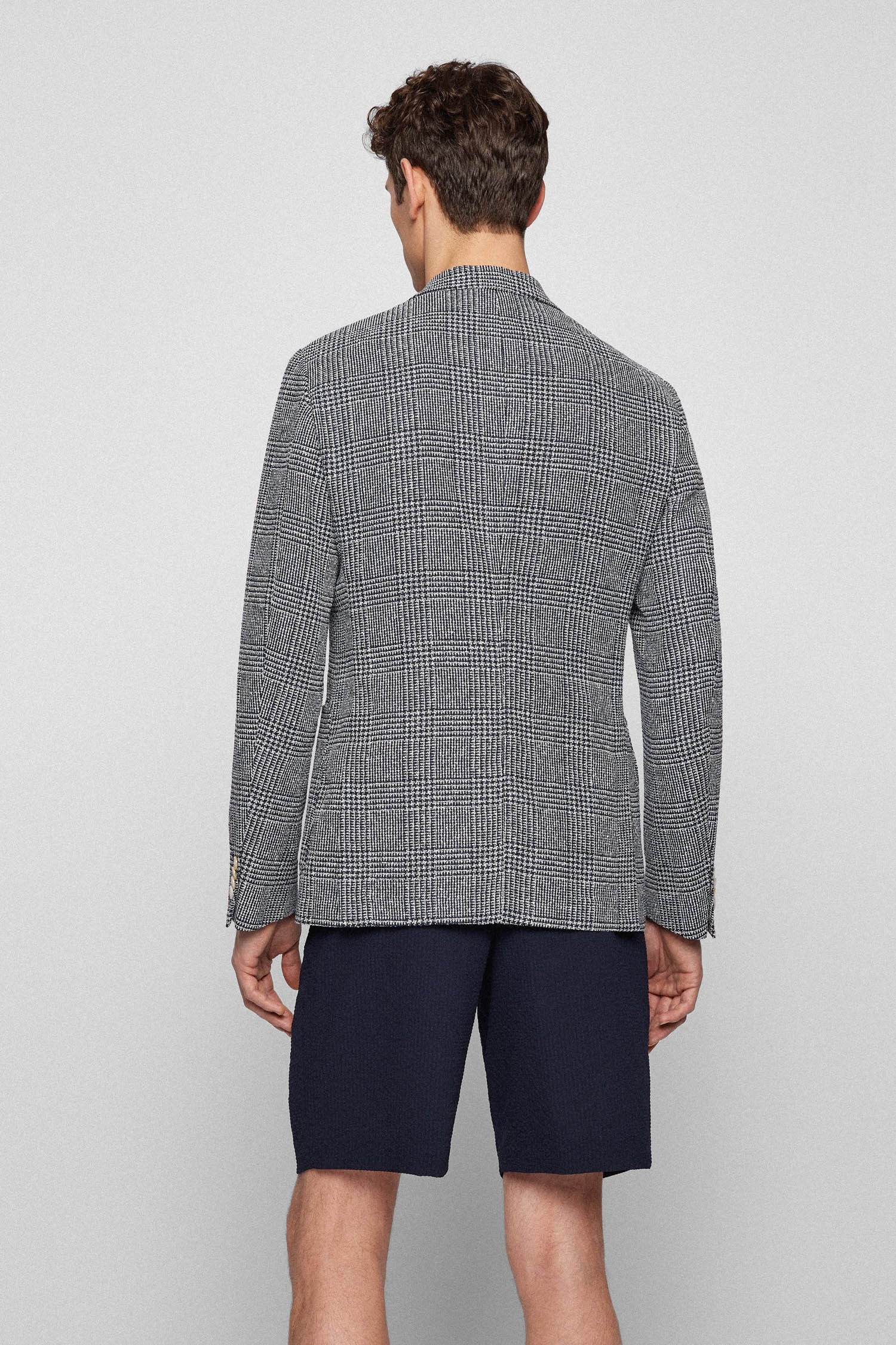 Чоловічий картатий блейзер BOSS 50473696;404