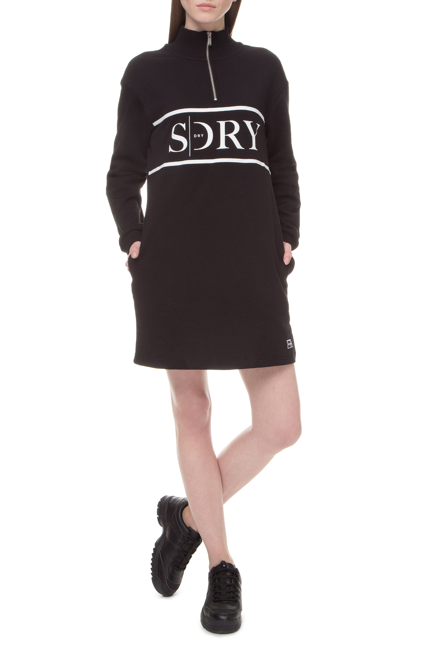 Женское черное платье The Edit SuperDry W8000045A;02A