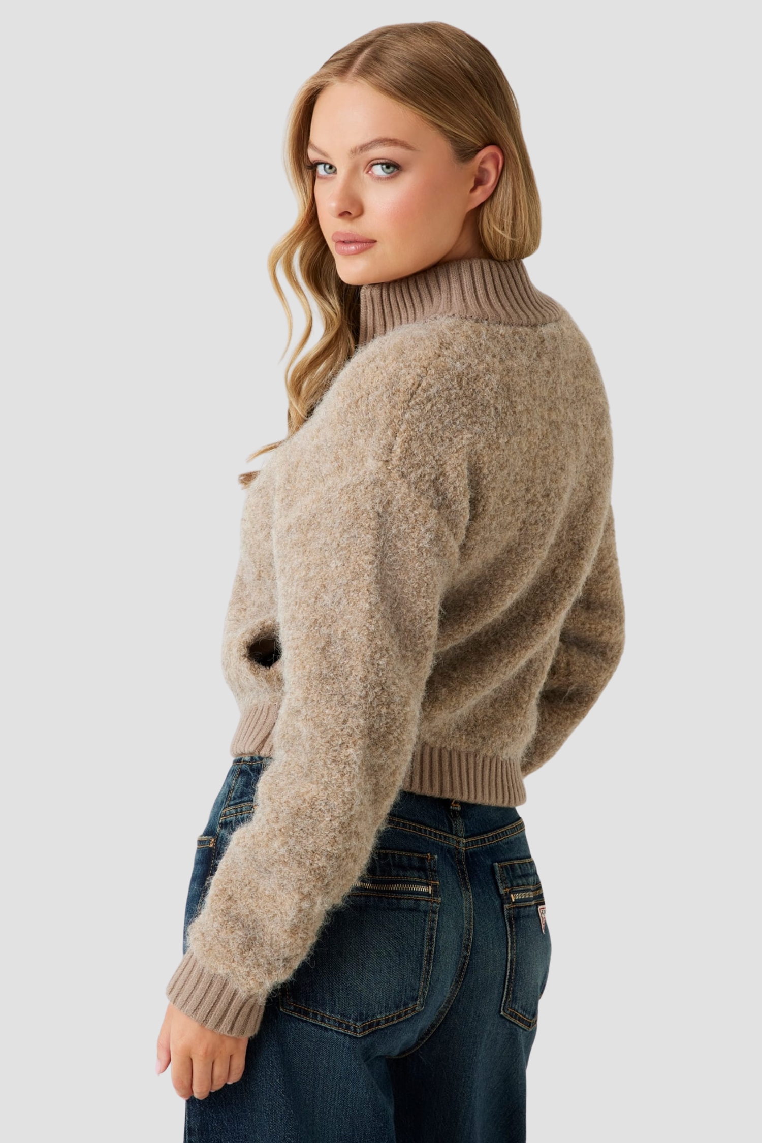 Женский бежевый кардиган Guess W5BR56.Z0702;F1AX