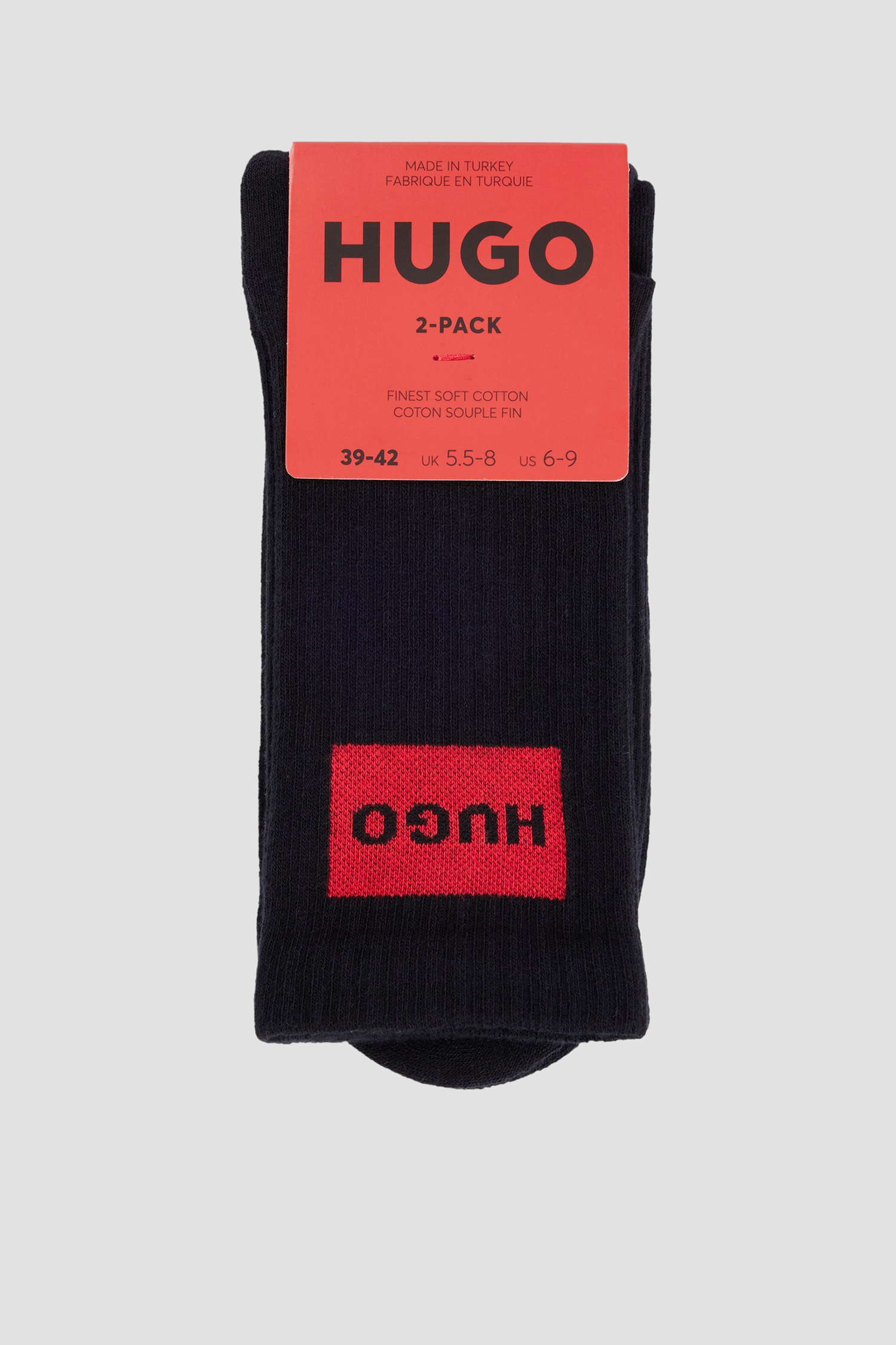 Мужские черные носки (2 пары) HUGO 50510640;001