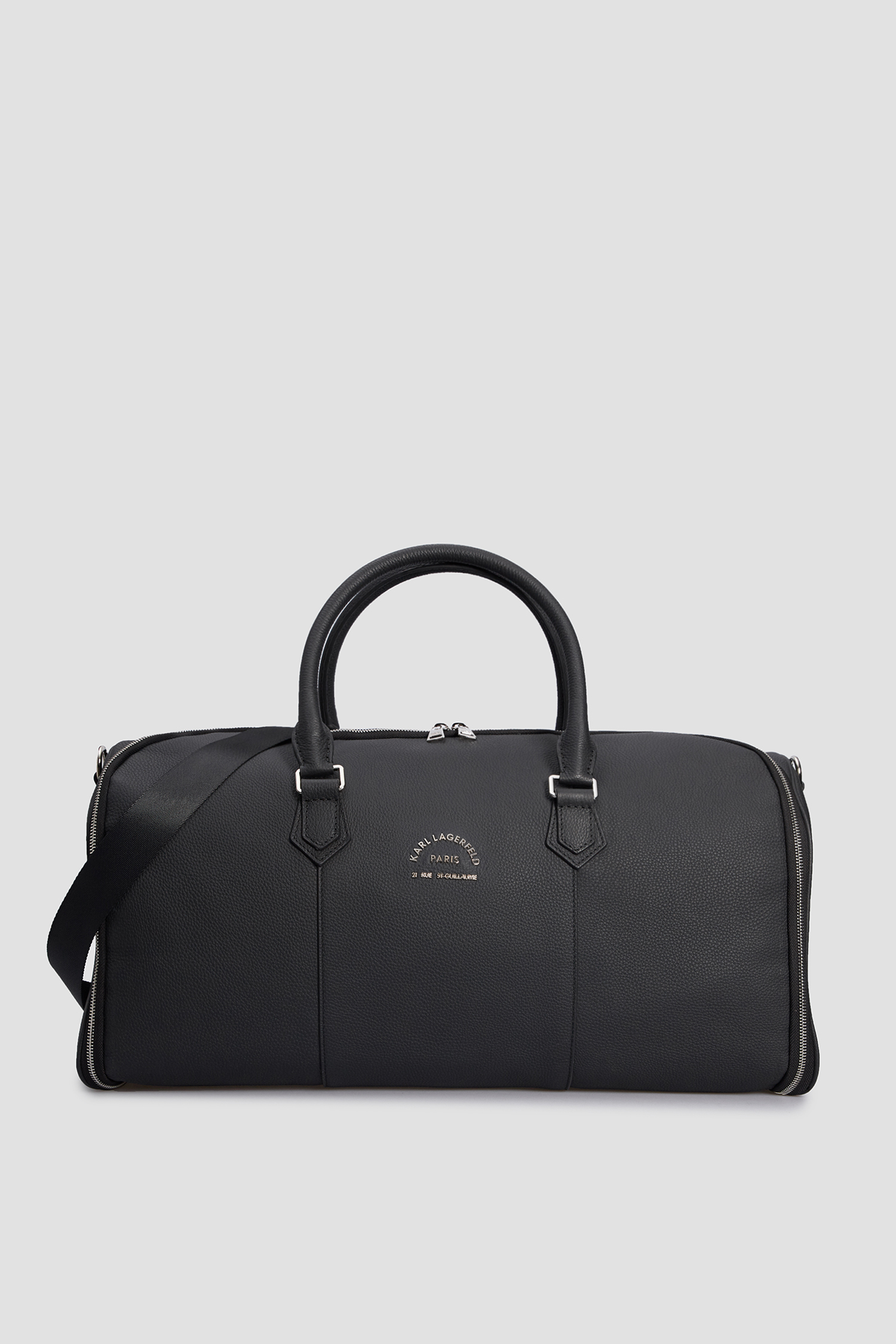 Чоловіча чорна шкіряна дорожня сумка Karl Lagerfeld 532451.815930;990