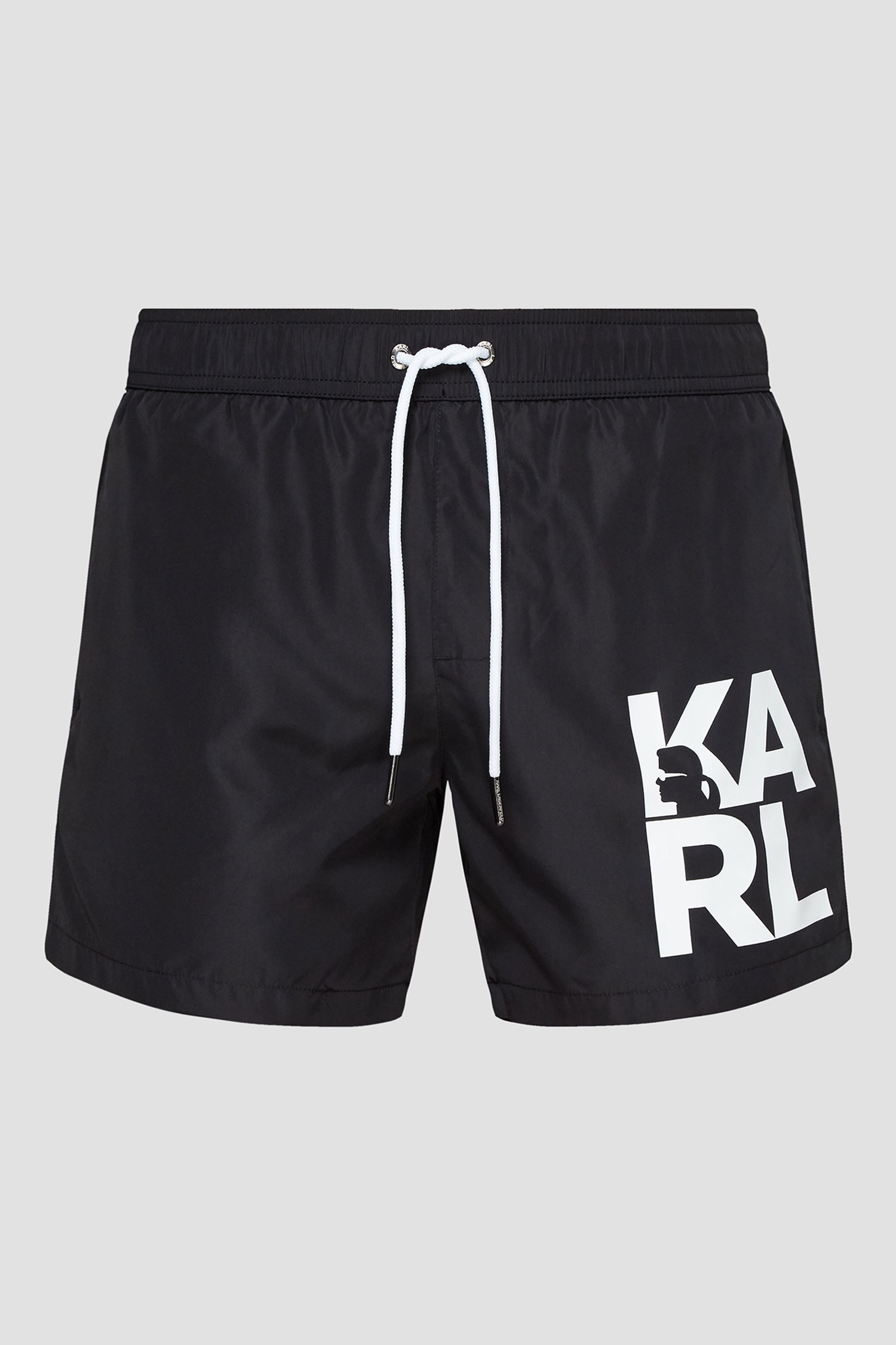 Черные плавательные шорты для парней Karl Lagerfeld KL21MBS02;BLACK