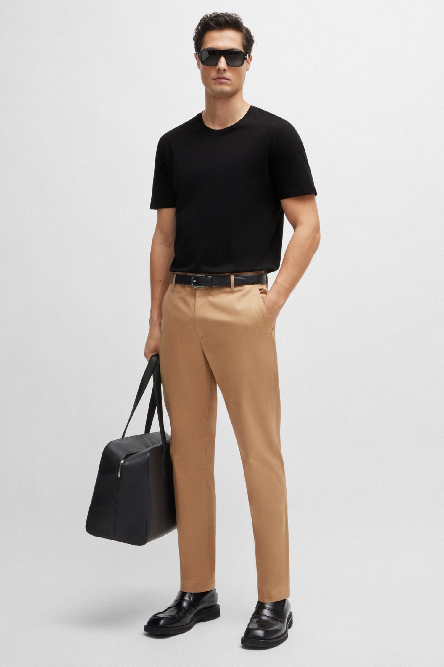 Мужская черная футболка BOSS 50468395;001