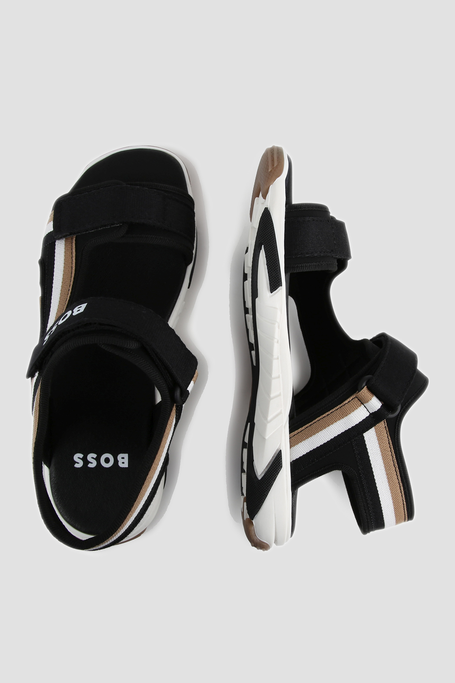 Дитячі чорні сандалі BOSS kids J50851;09B