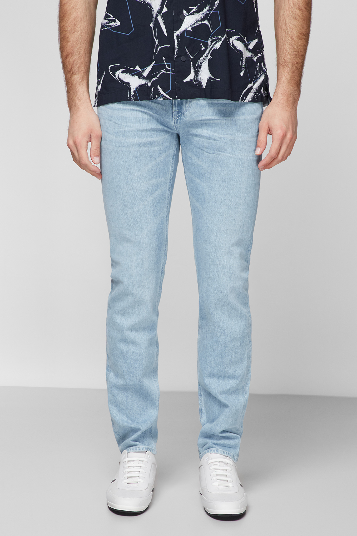 Чоловічі блакитні джинси BOSS 50449629;444