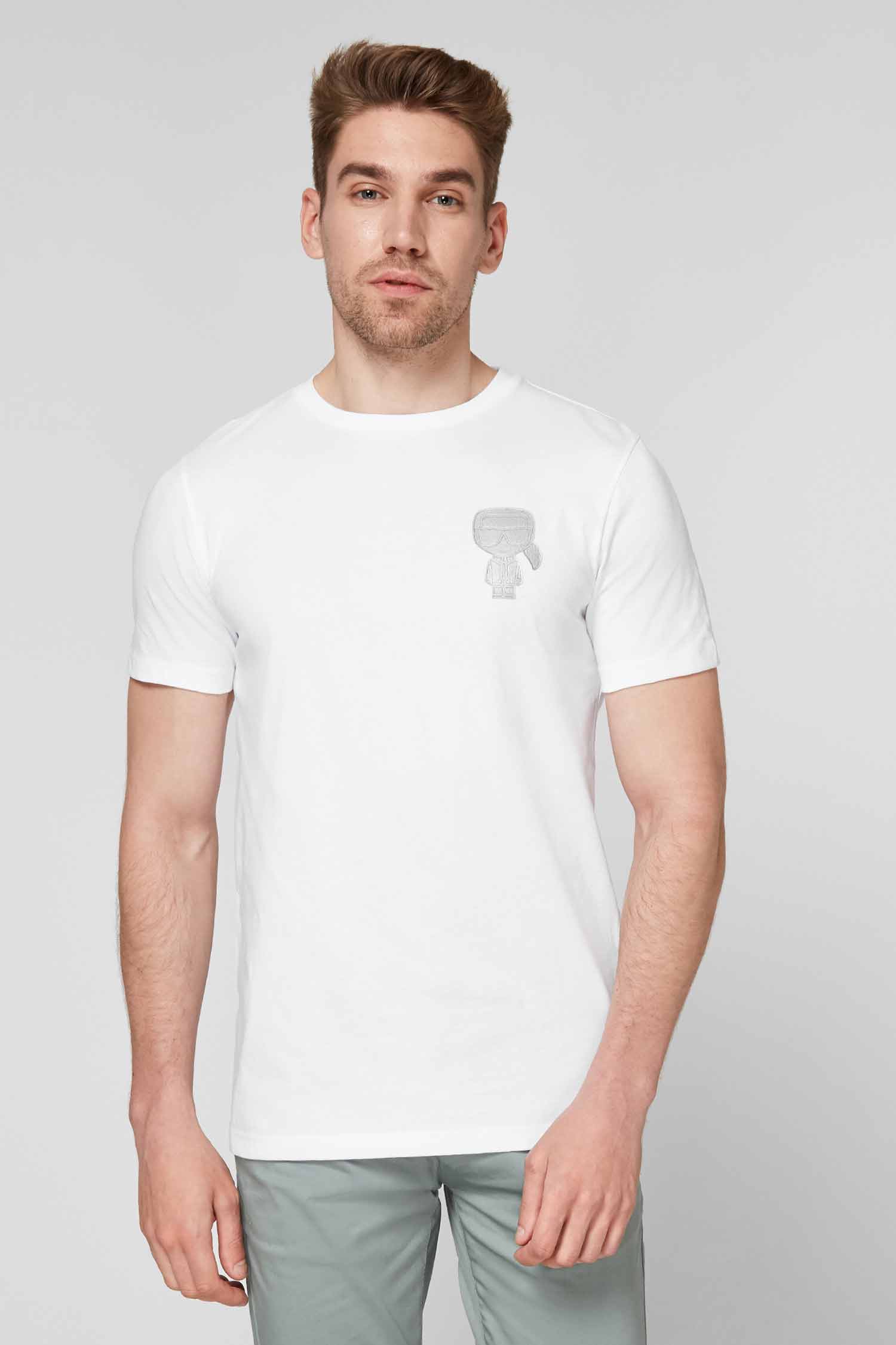 Мужская белая футболка Karl Lagerfeld 511224.755080;10