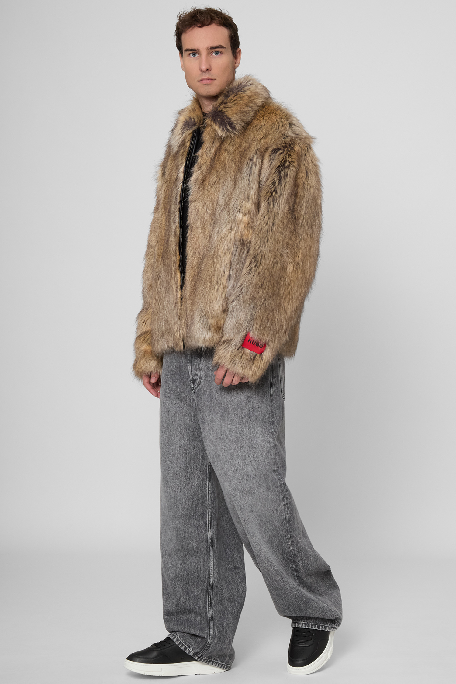 Мужская бежевая шуба HUGO 50546592;233