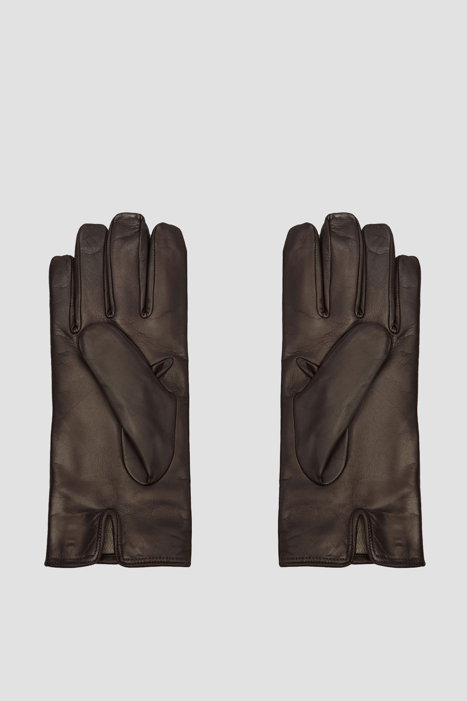 Мужские коричневые кожаные перчатки BALDININI G3B030XXNAPT;3000