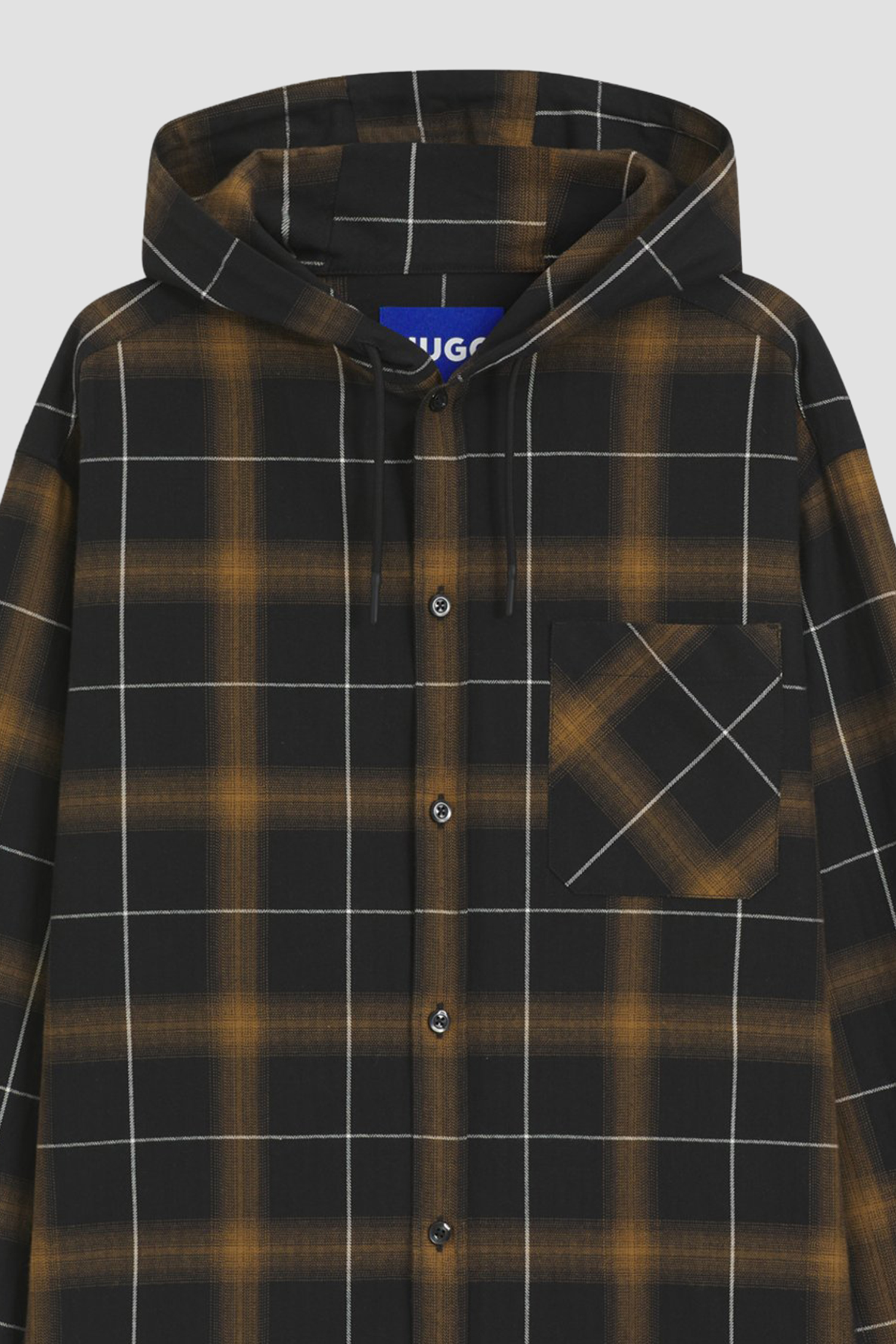 Чоловіча картата сорочка з капюшоном HUGO BLUE 50545262;352