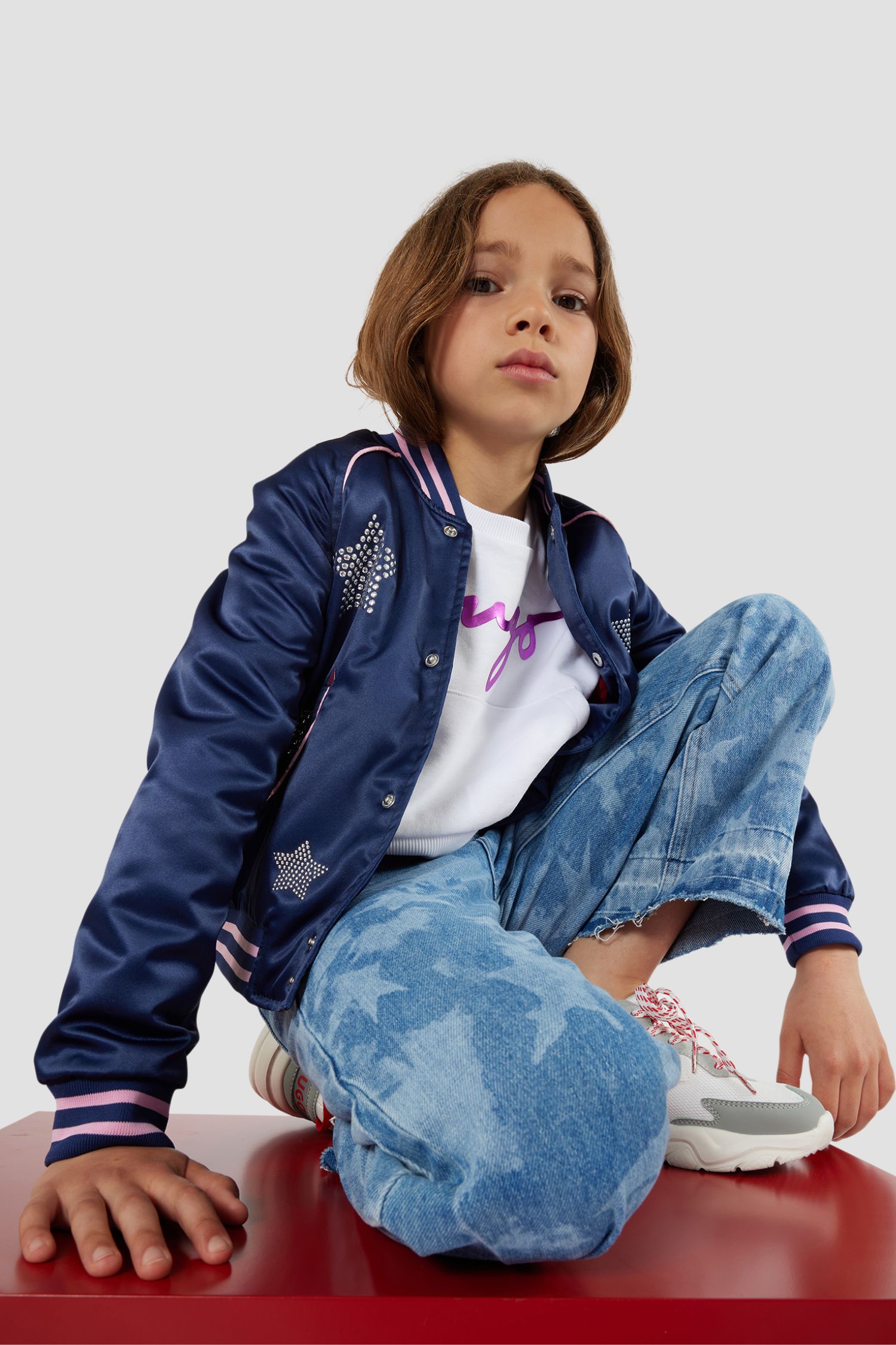 Дитячі сині джинси HUGO kids G00079;Z10