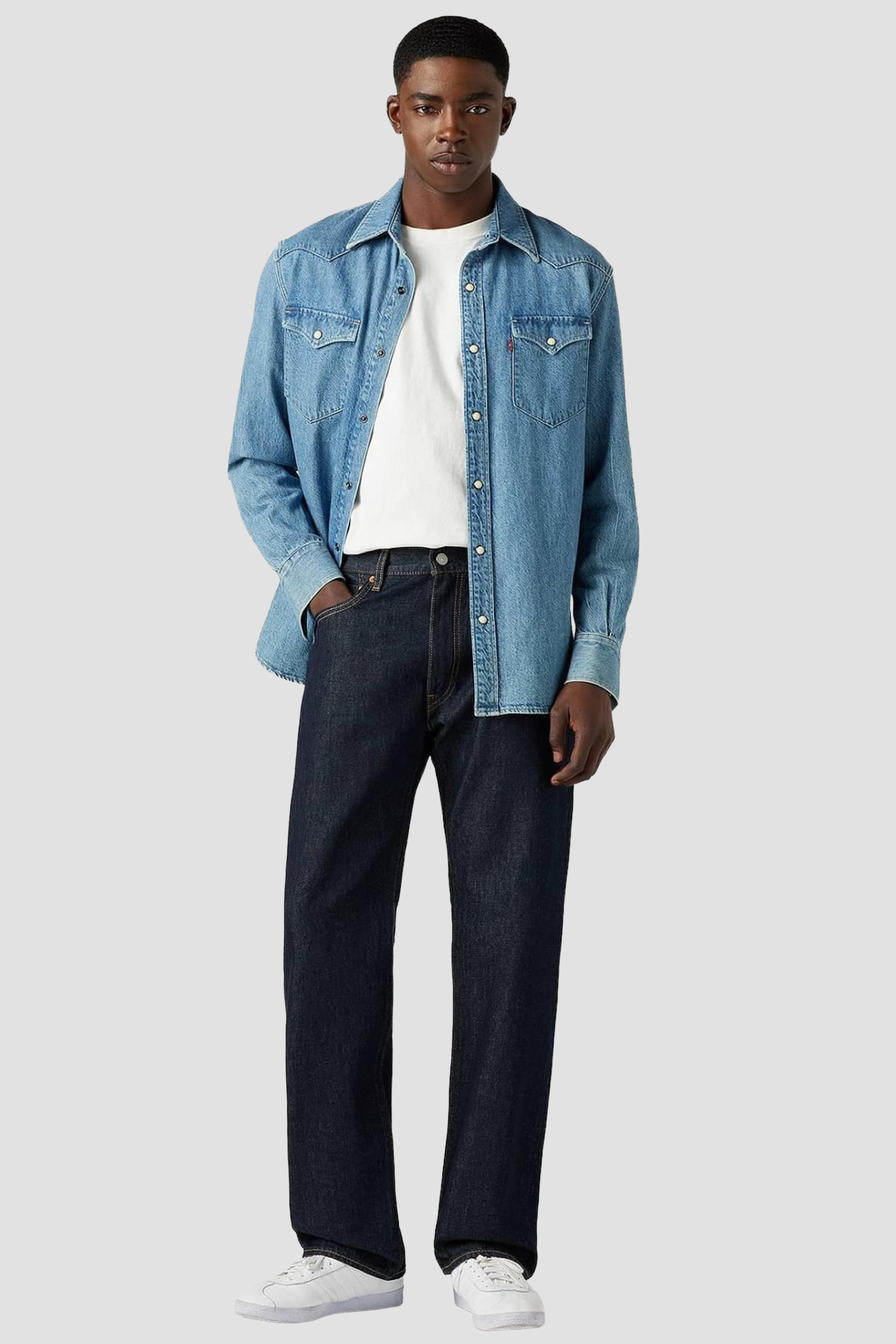 Мужские темно-синие джинсы Relaxed 555™ Levi’s® 000LO;0000