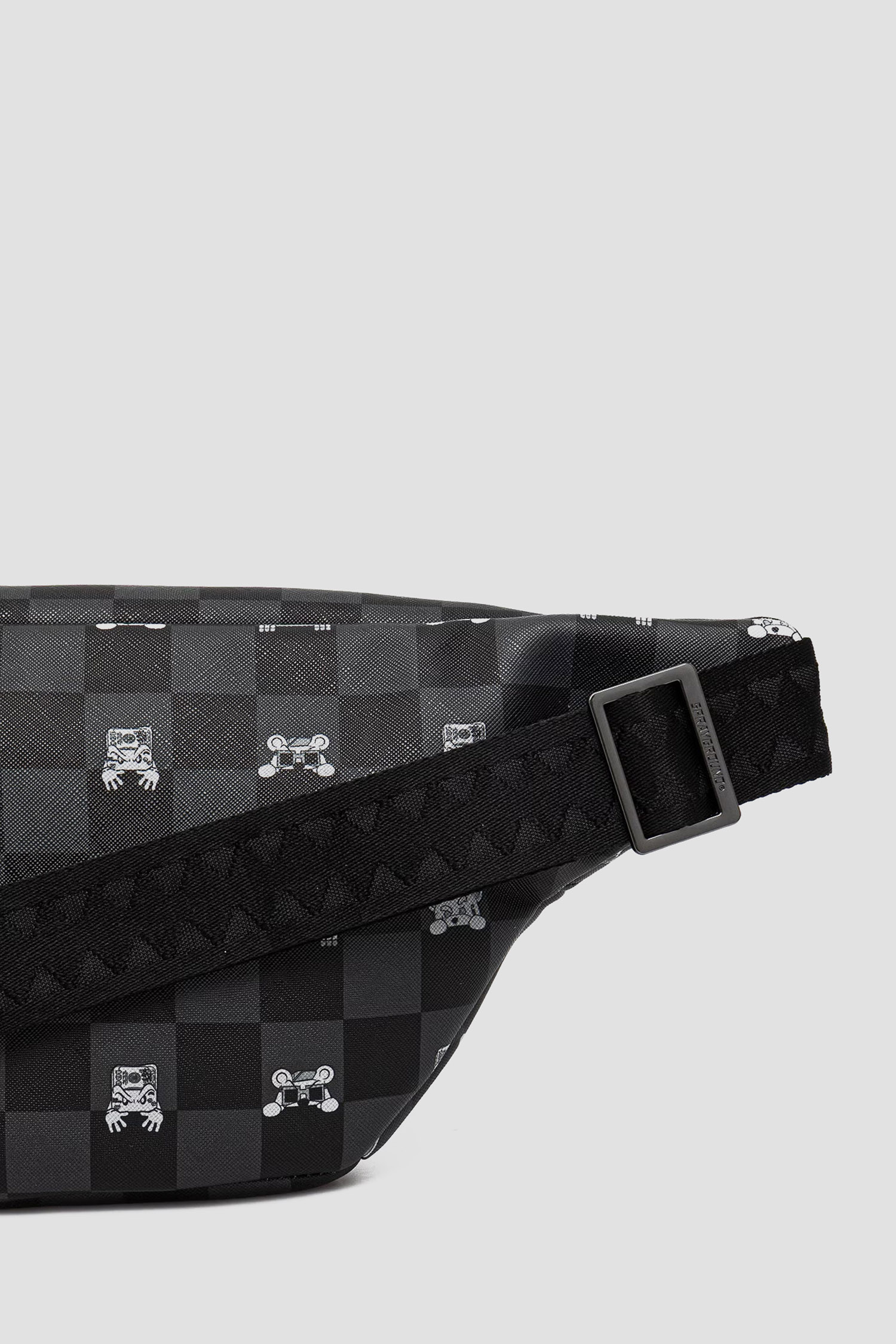 Черная поясная сумка в клетку SPRAYGROUND 910B8912NSZ;0