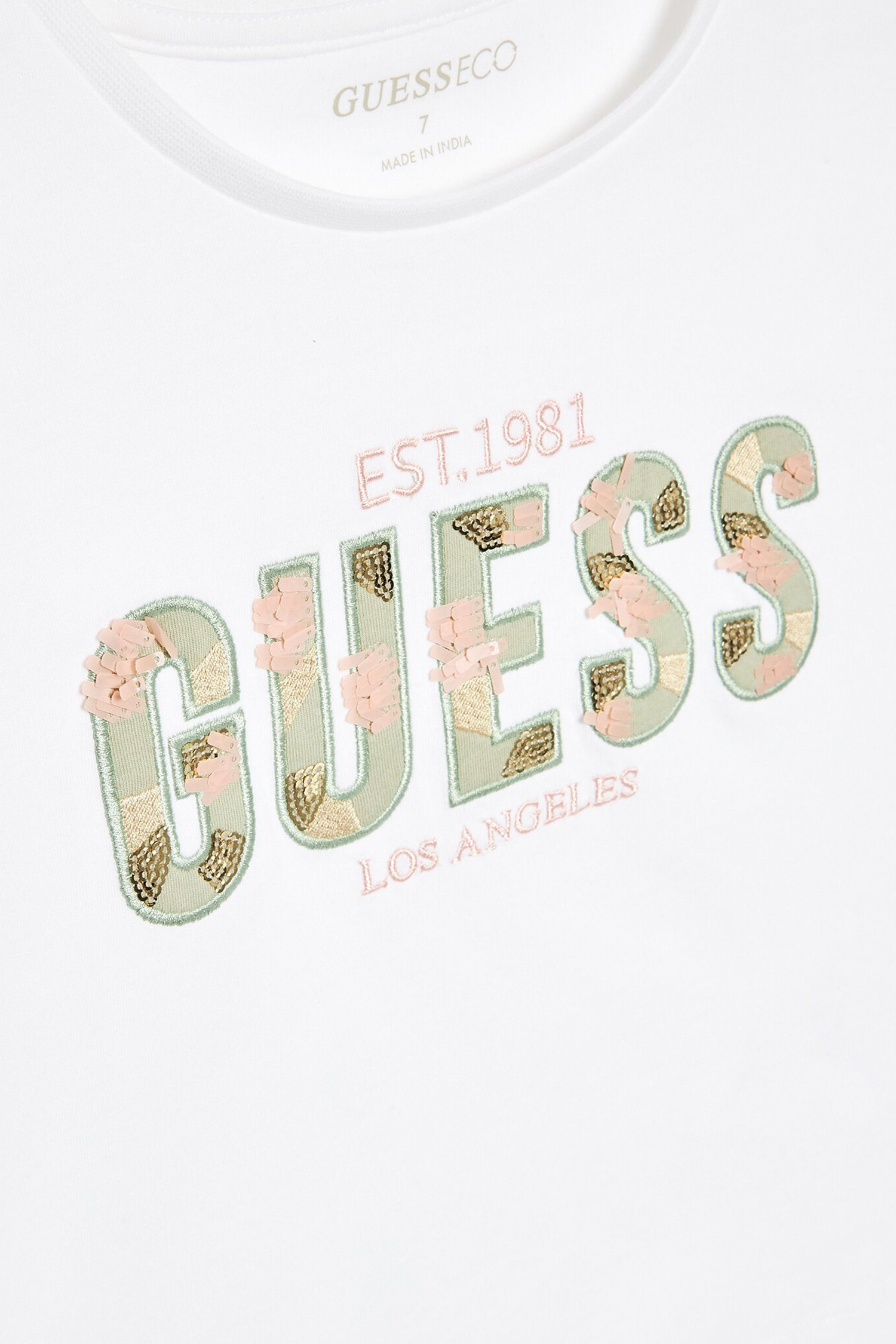 Детская белая футболка Guess Kids J3GI13.K8HM3;G011