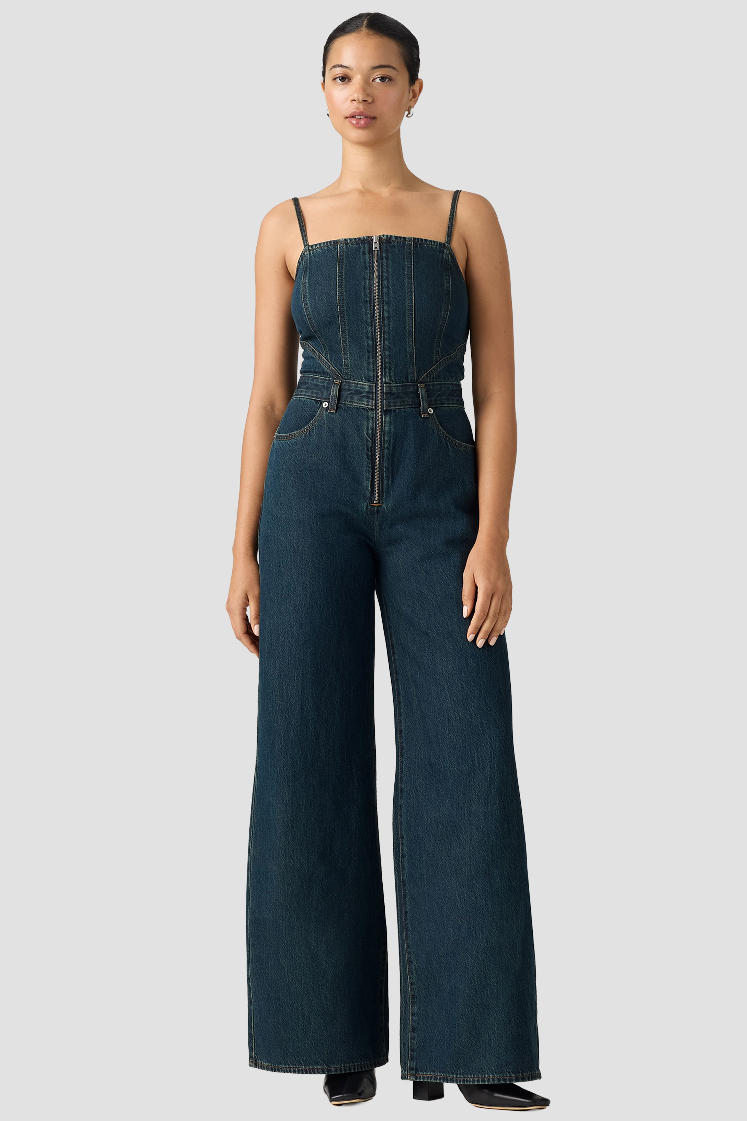 Женский темно-синий джинсовый комбинезон Levi’s® 0088T;0002
