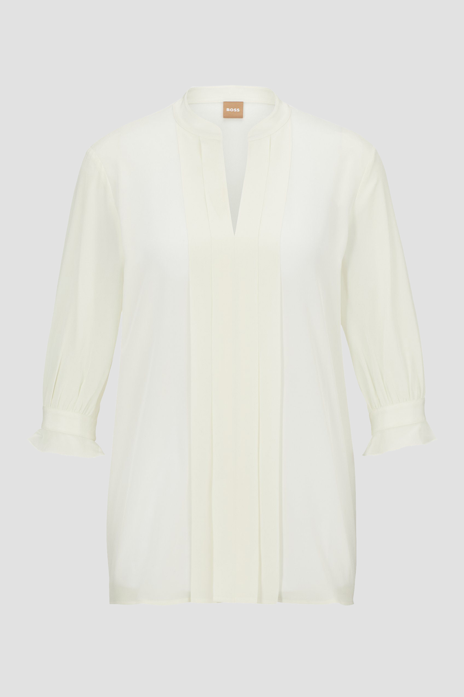 Женская белая шелковая блуза BOSS 50494739;118