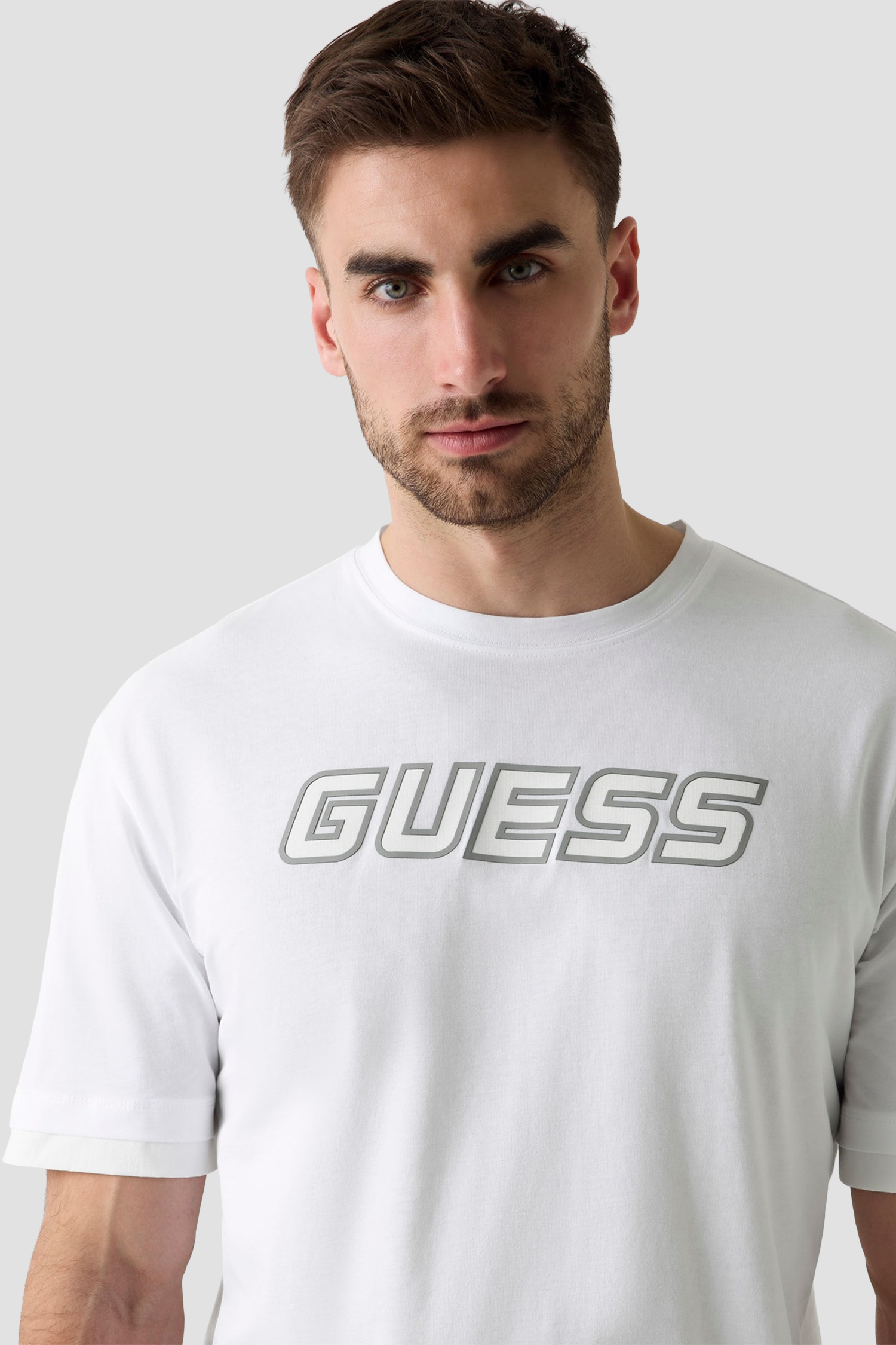 Мужская белая футболка Guess Z6GI01.K2835;G011
