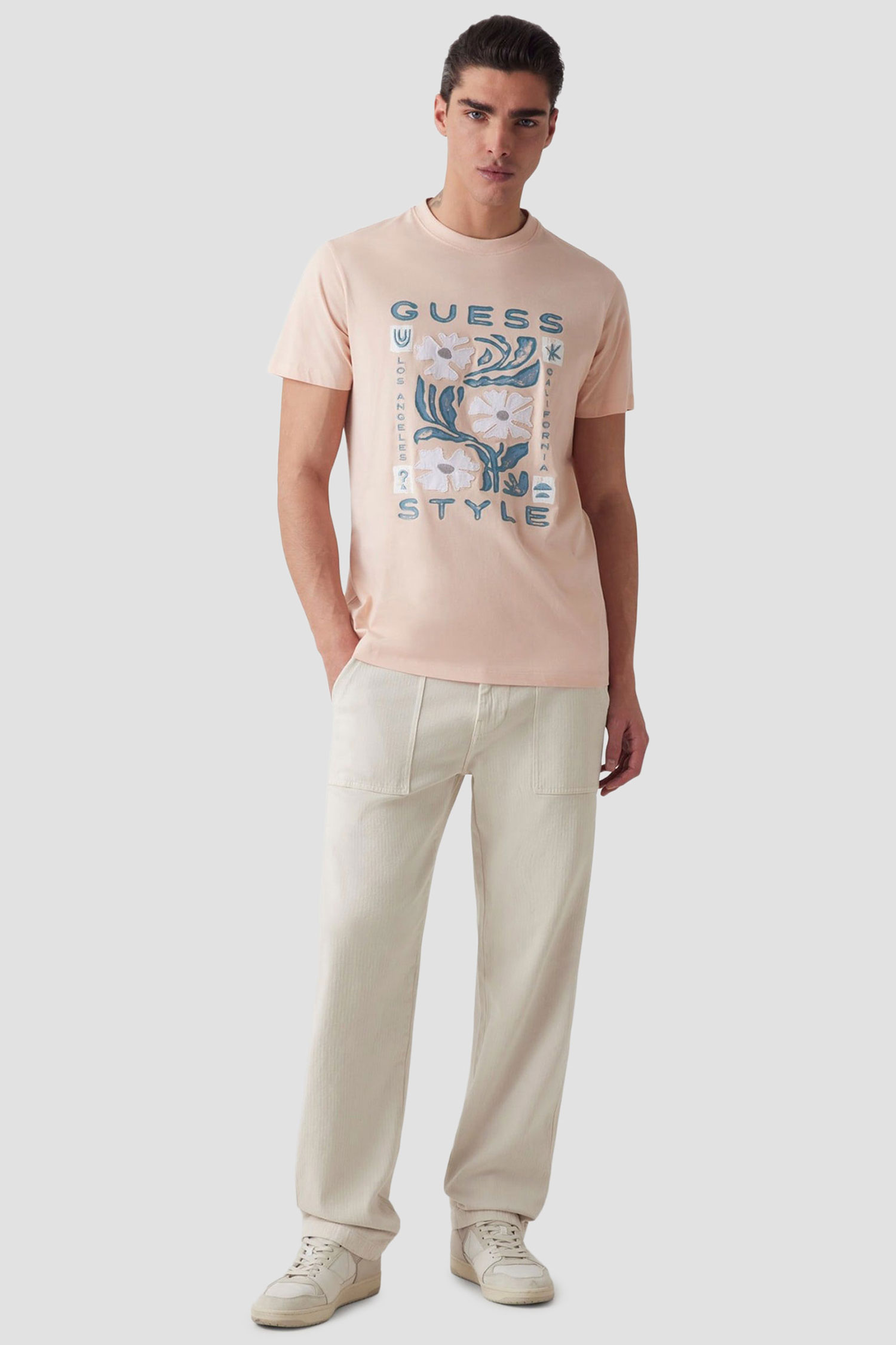 Чоловіча бежева футболка Guess M5GI05.I3Z14;G1K2