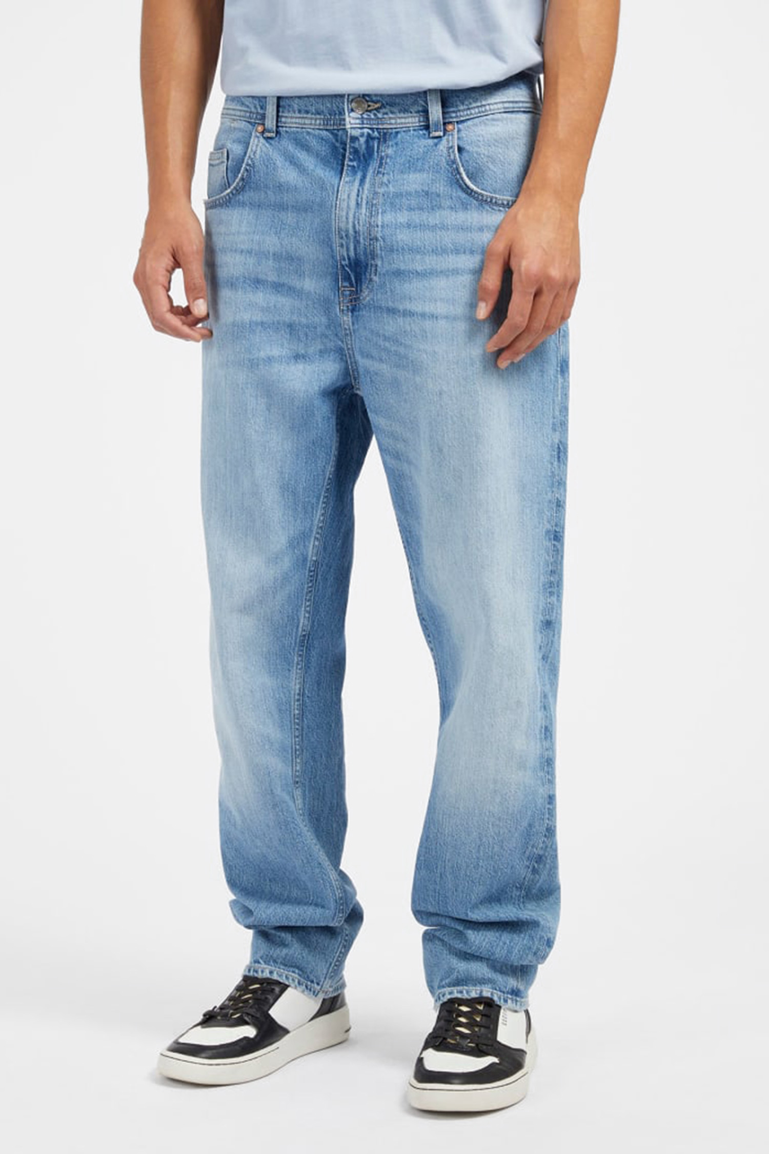 Чоловічі блакитні джинси Guess M4RA66.D58M3;R8TE