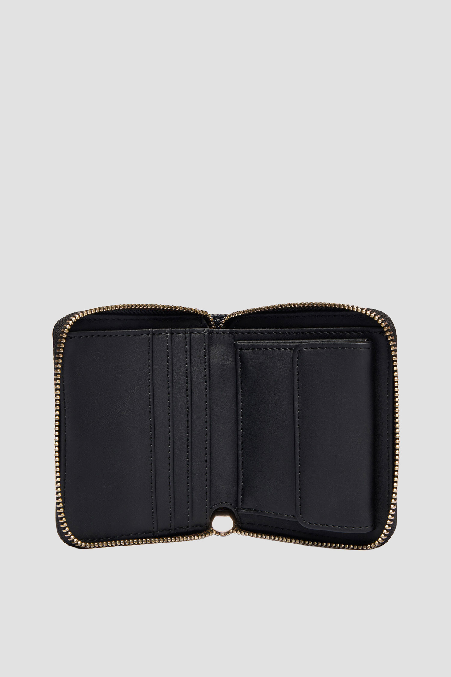 Женский черный кошелек с узором Guess SWPD98.88137;BLO