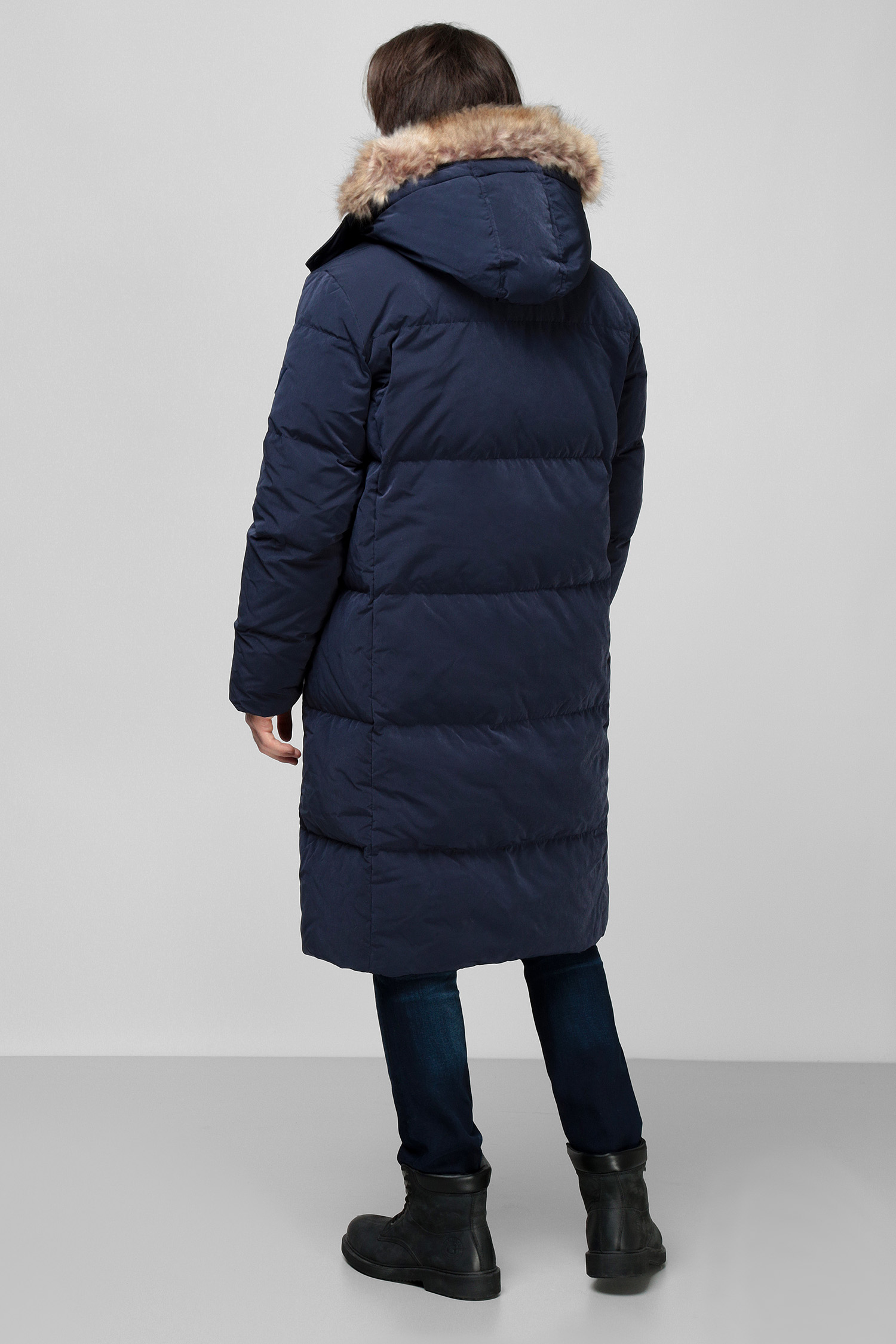 Чоловічий синій пуховик Guess M1BL08.WE6O0;G7V2