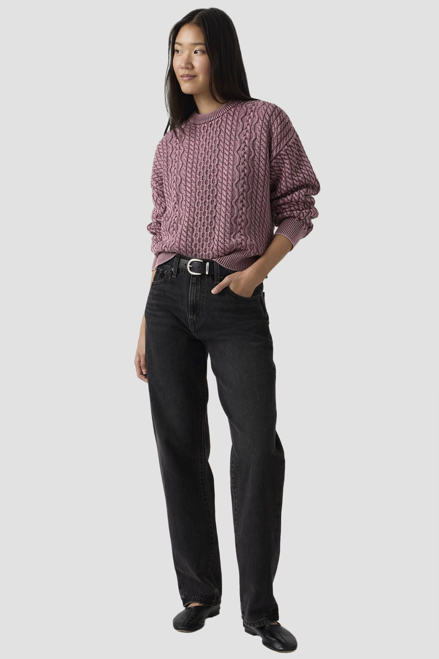 Женские черные джинсы Easy Dad Levi’s® 005DC;0002