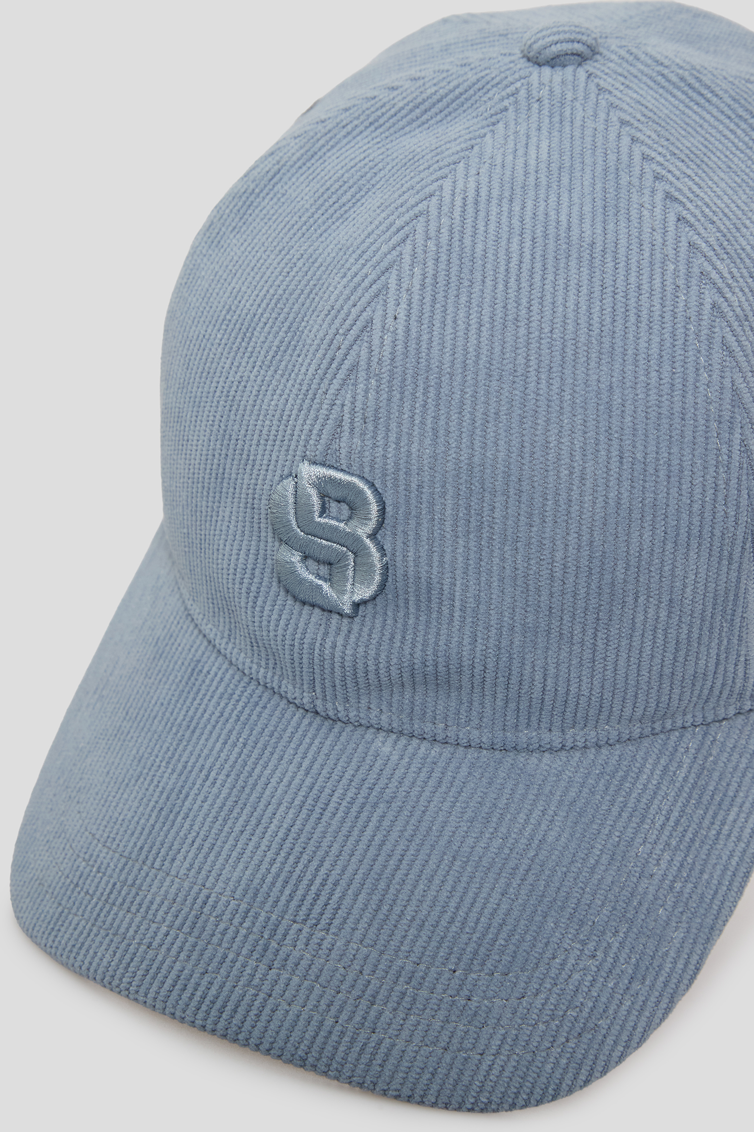 Женская голубая вельветовая кепка BOSS 50544419;475