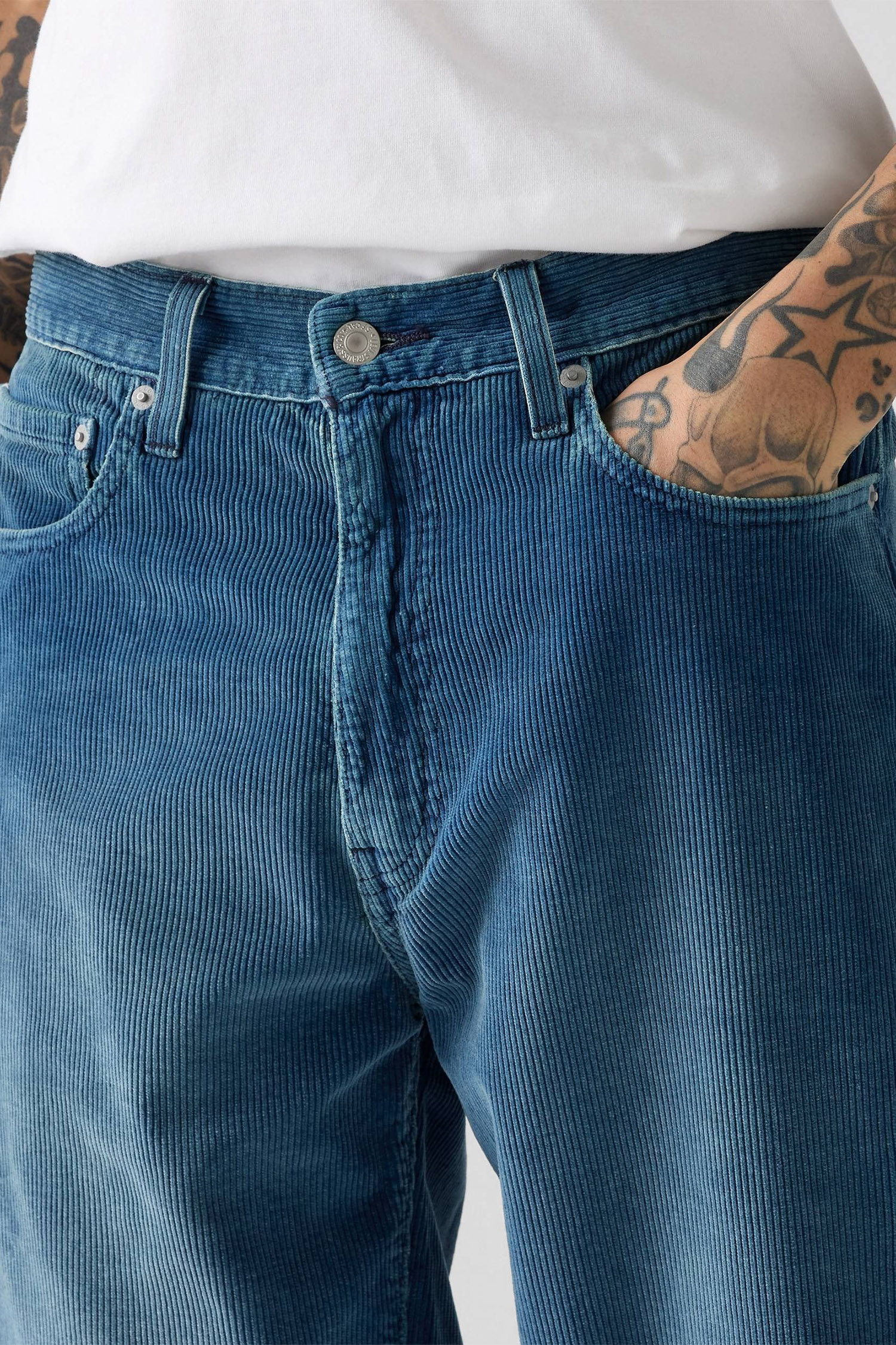 Чоловічі блакитні вельветові джинси 568™ Loose Straight Corduroy Levi’s® 29037;0124