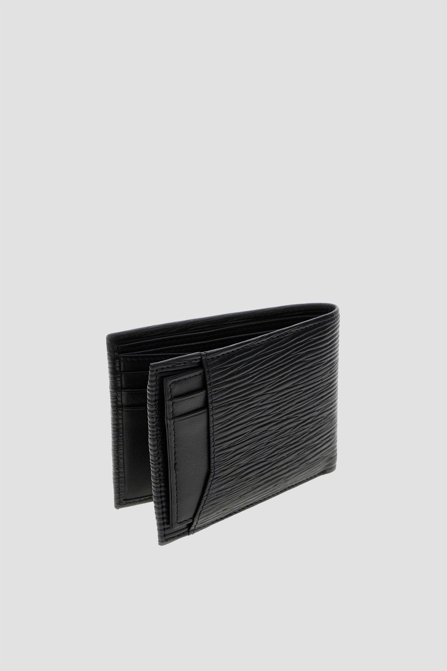 Чоловічий чорний шкіряний гаманець Guess SMMIPR.LEA92;BLA