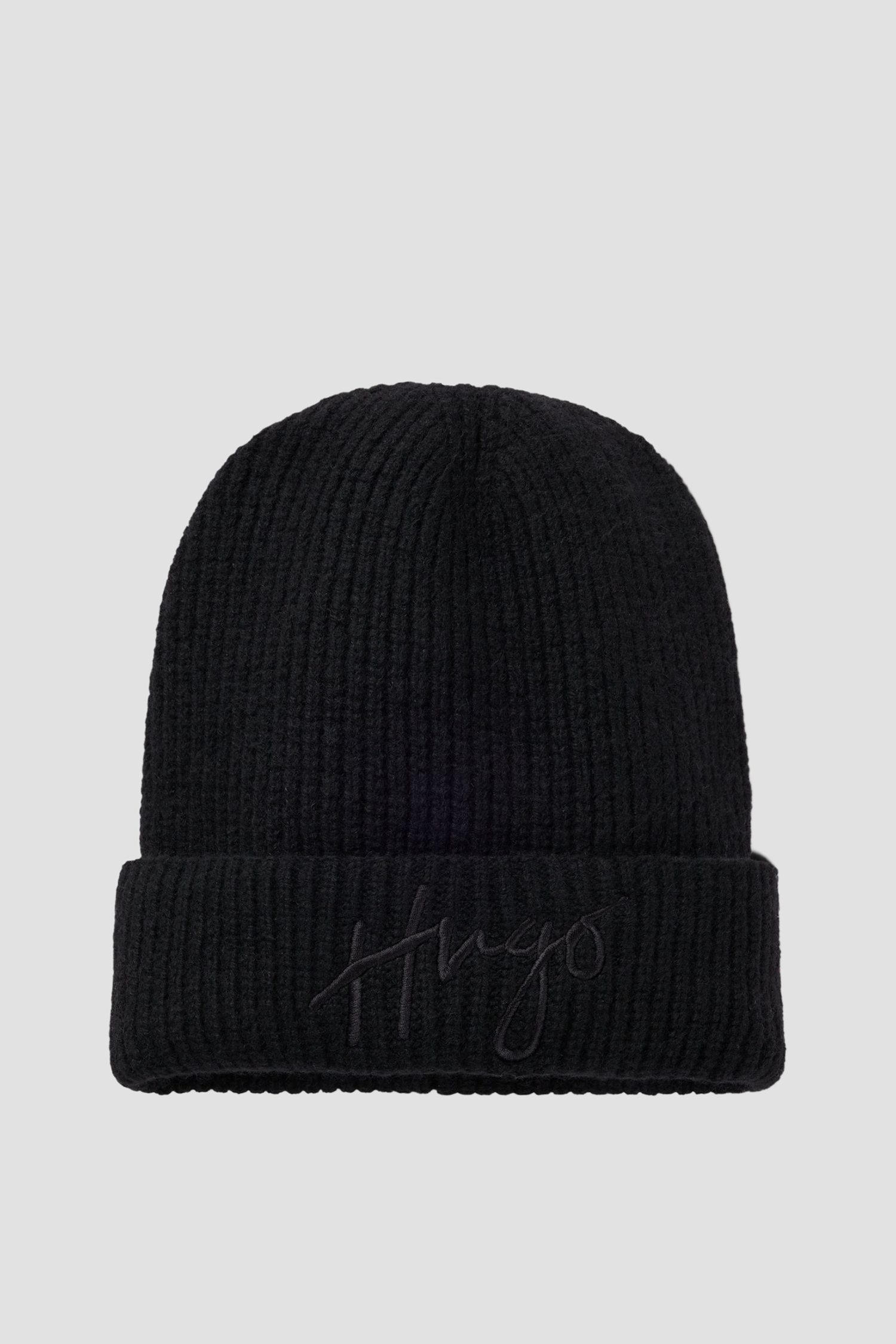 Женская черная шапка HUGO 50524104;001