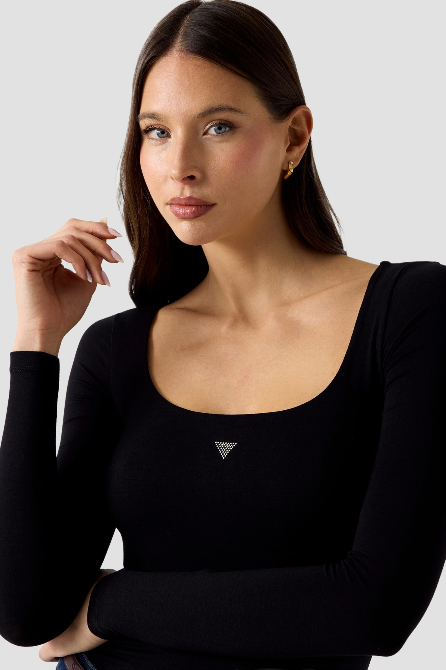 Жіноче чорне боді Guess W6YP21.K4356;JBLK