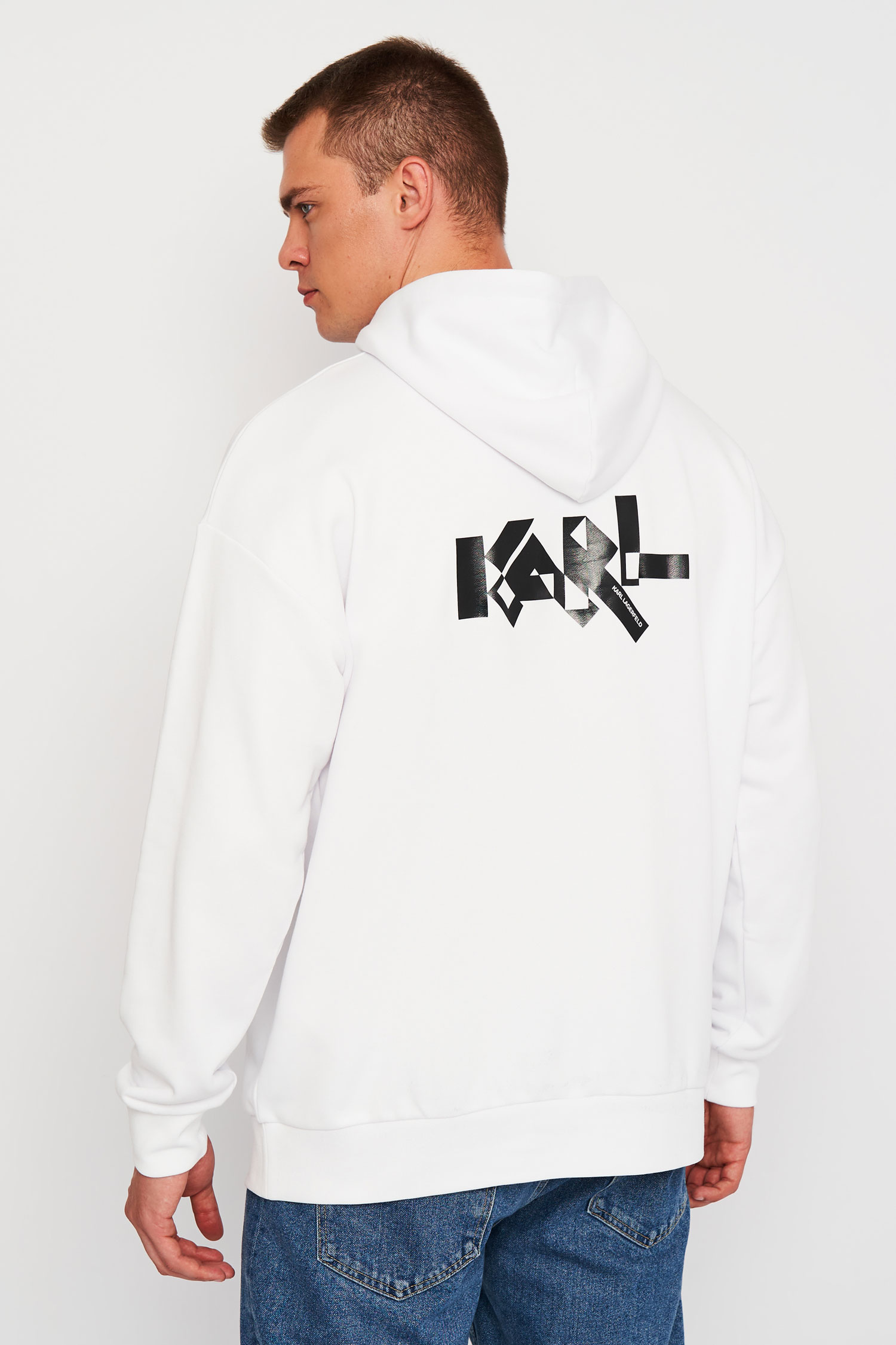 Чоловіче біле худі Karl Lagerfeld 533910.705269;19