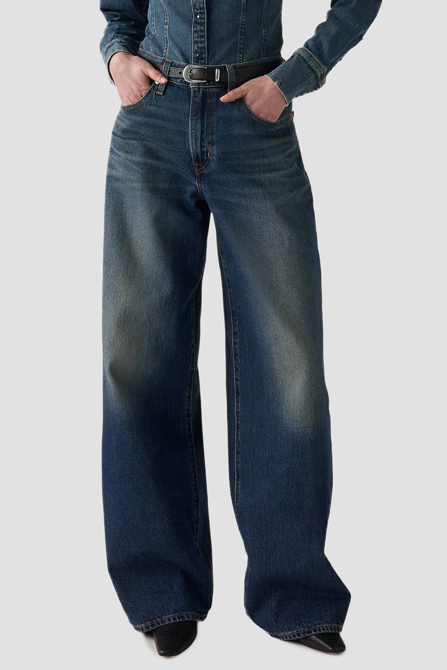 Женские темно-синие джинсы XL Straight Levi’s® A8701;0030