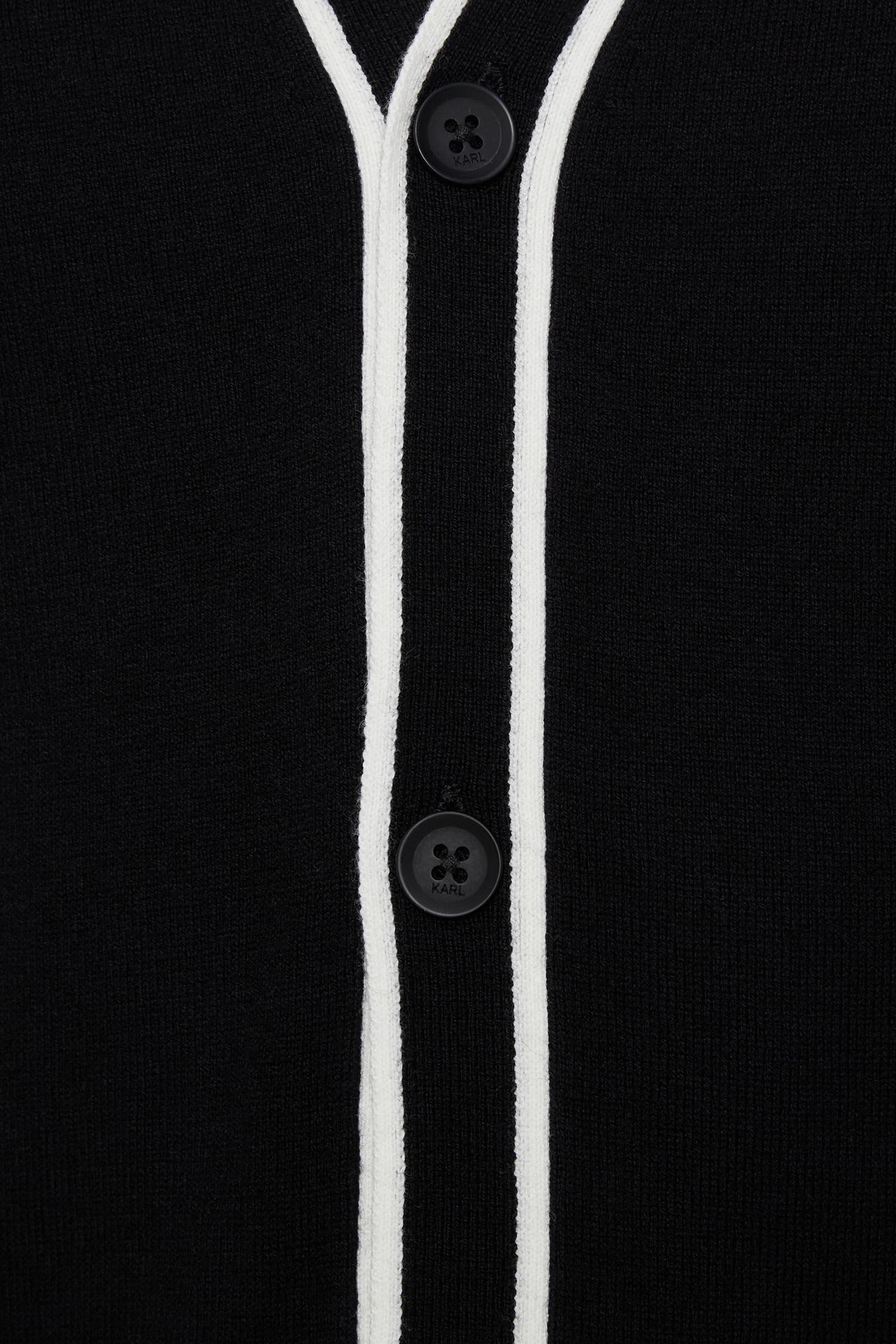 Чоловічий чорний вовняний кардиган Karl Lagerfeld 553305.655032;990