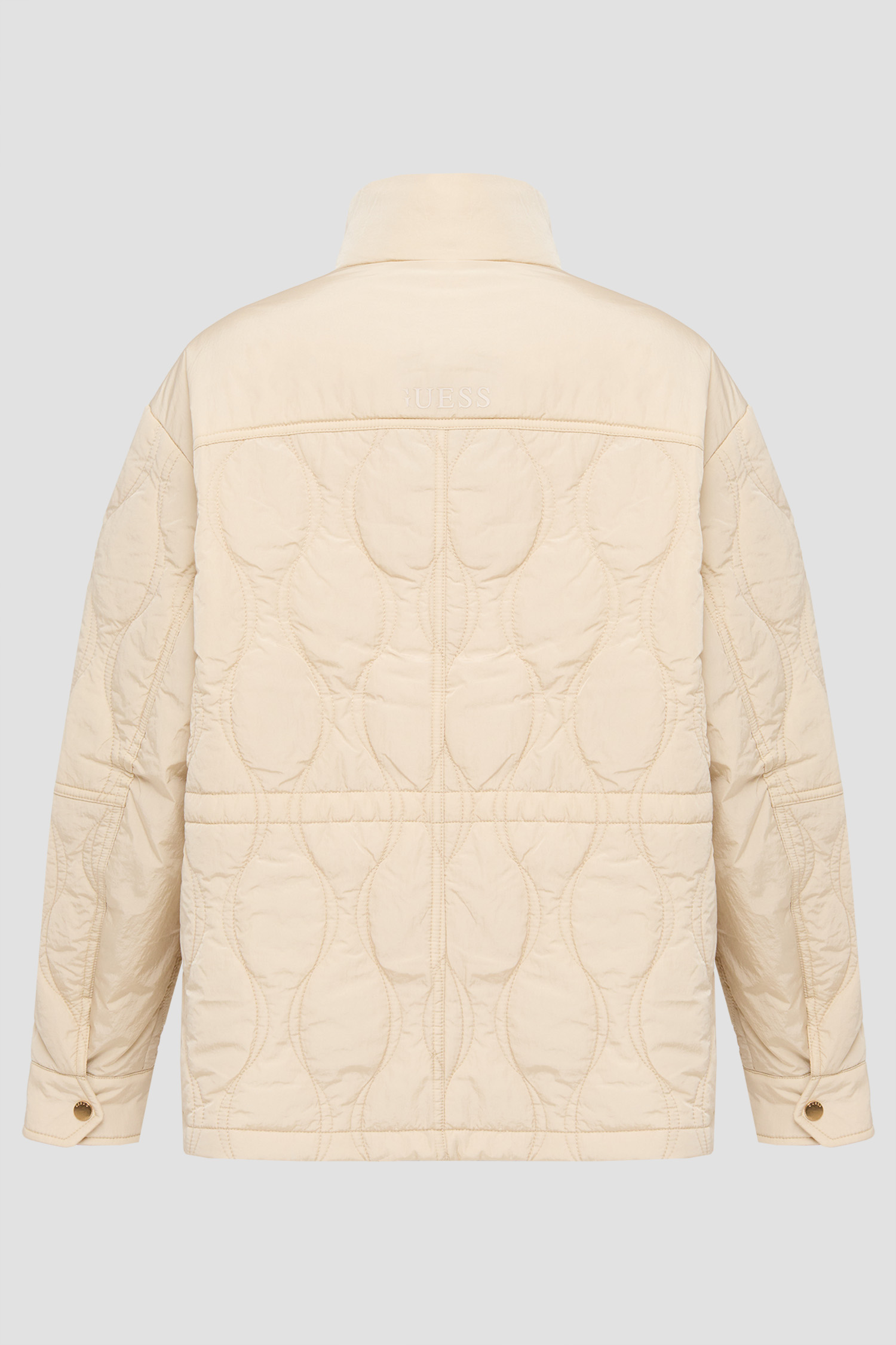 Жіноча біла куртка Guess W6YL11.W2880;G1M5