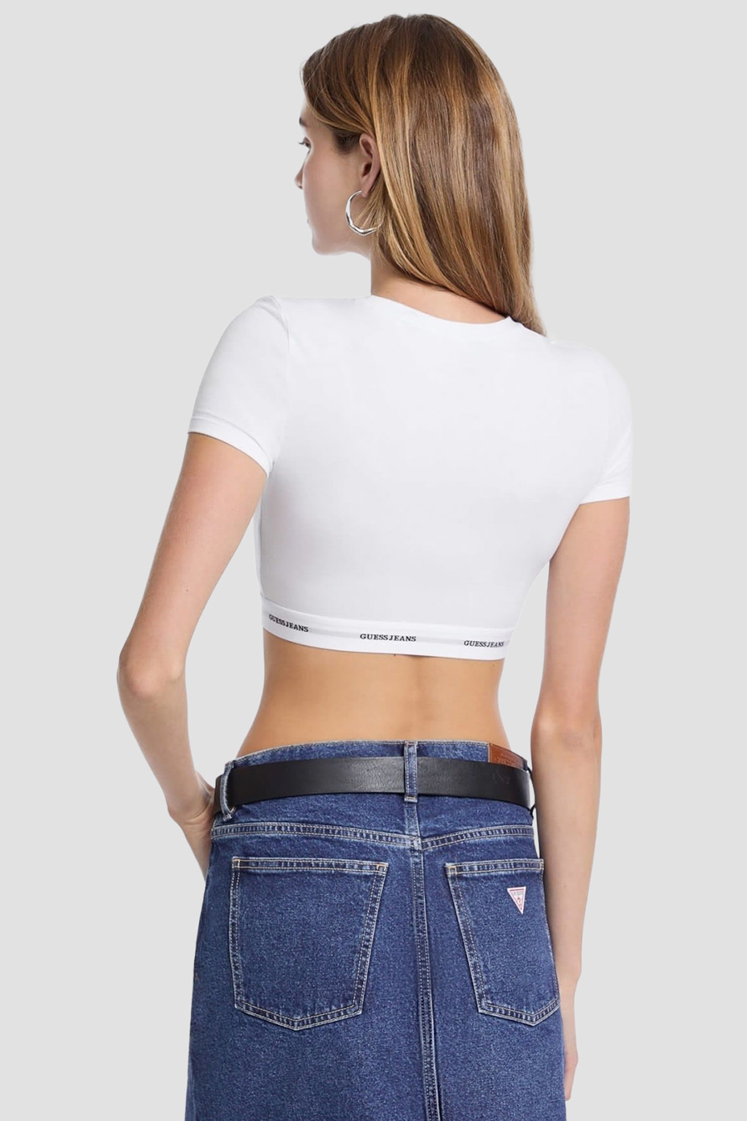 Жіночий білий топ Guess Jeans W5YZ02.KBBU1;G011