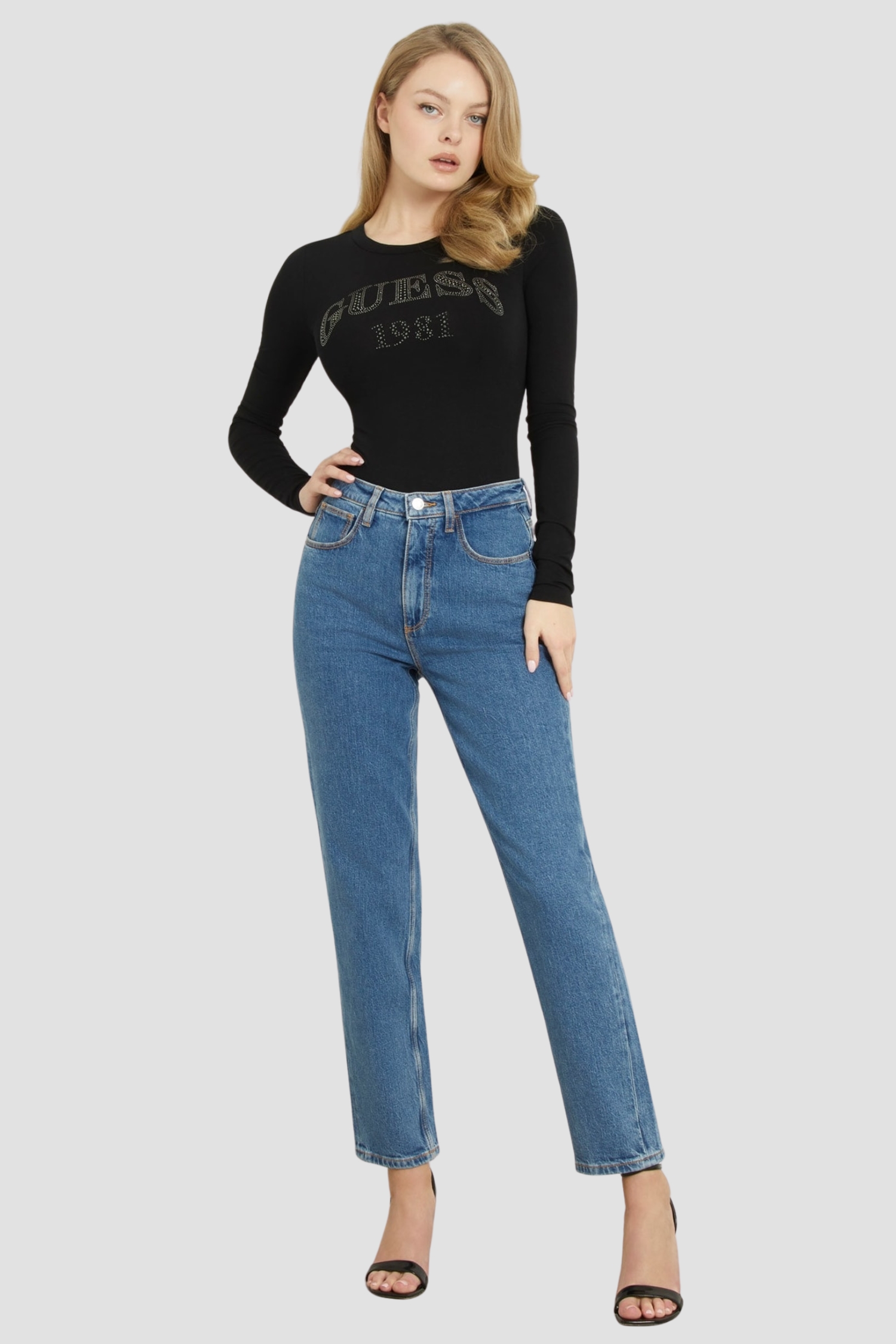 Жіночі сині джинси Guess W2YA21.D4NH5;AUMD