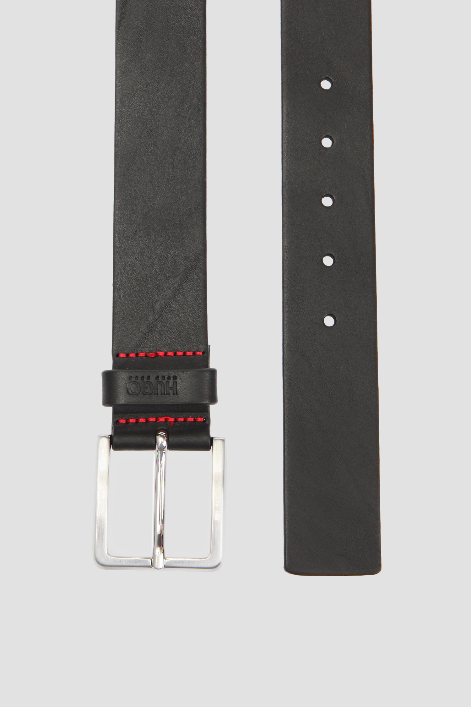 Чоловічий чорний шкіряний ремінь HUGO 50385724;001