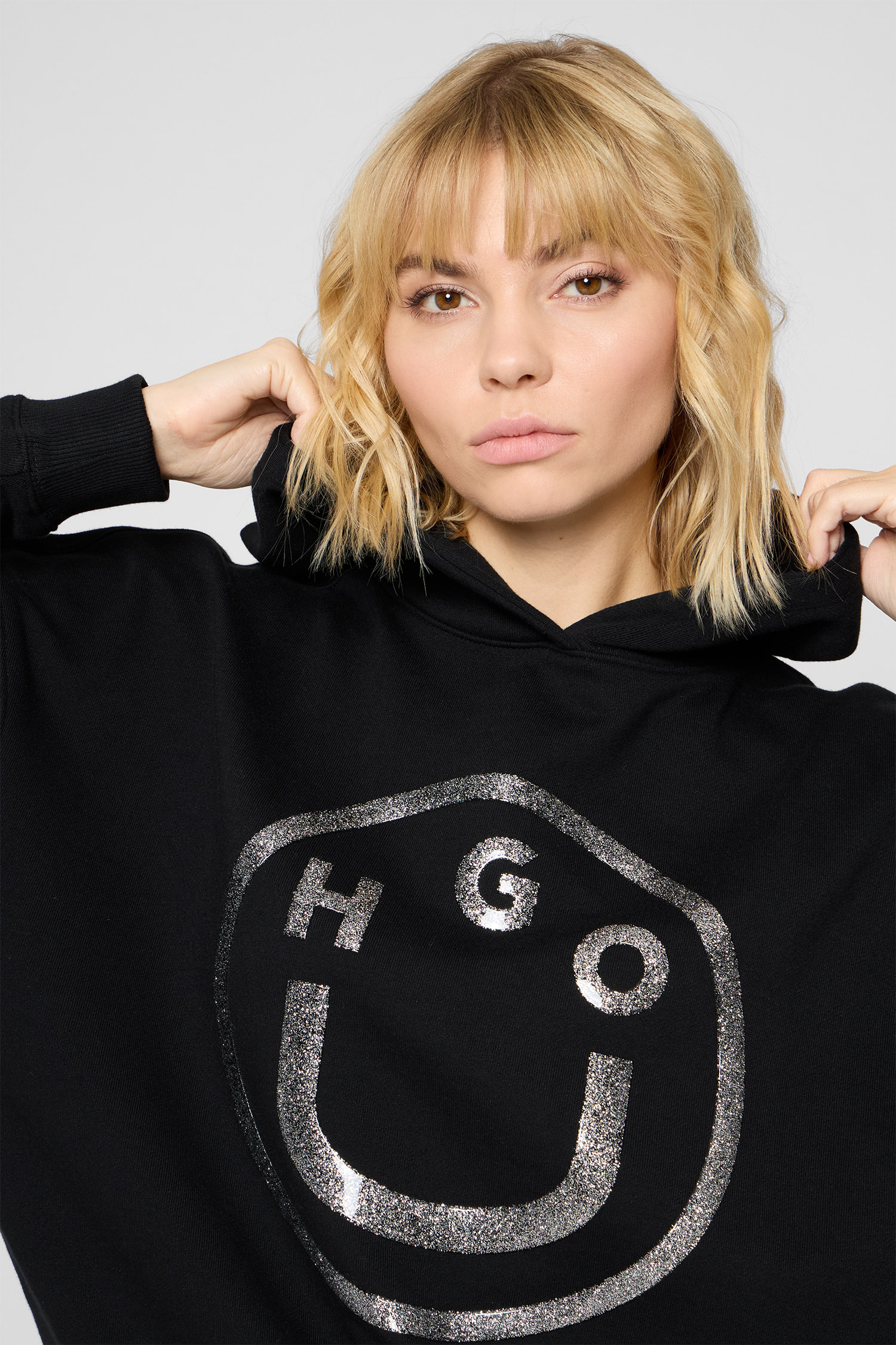 Жіноче чорне худі HUGO BLUE 50550709;001