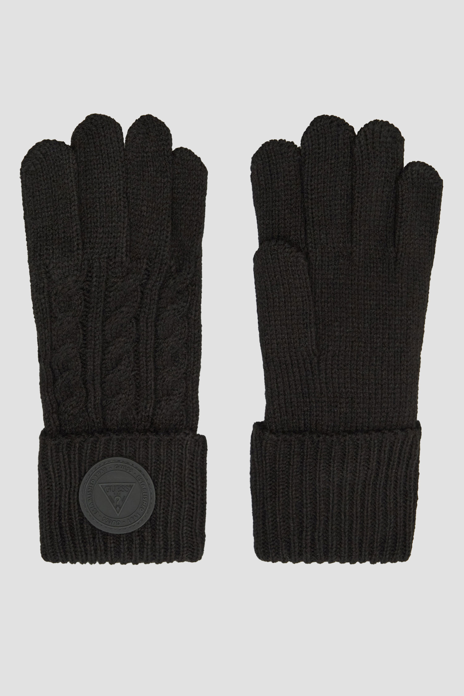Женские черные перчатки Guess AW9960.WOL02;BLA