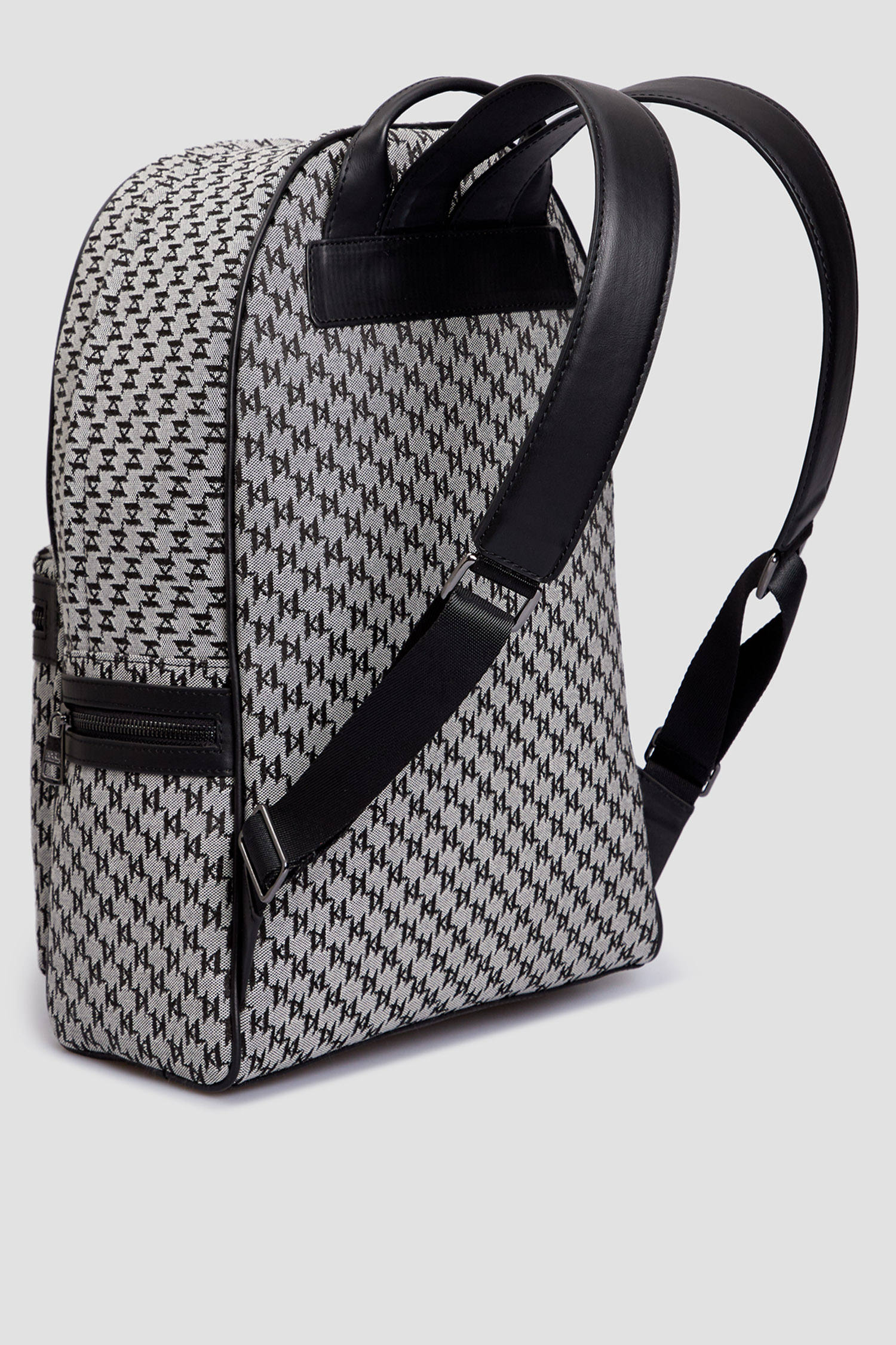 Чоловічий сірий рюкзак з візерунком Karl Lagerfeld 532115.805908;990