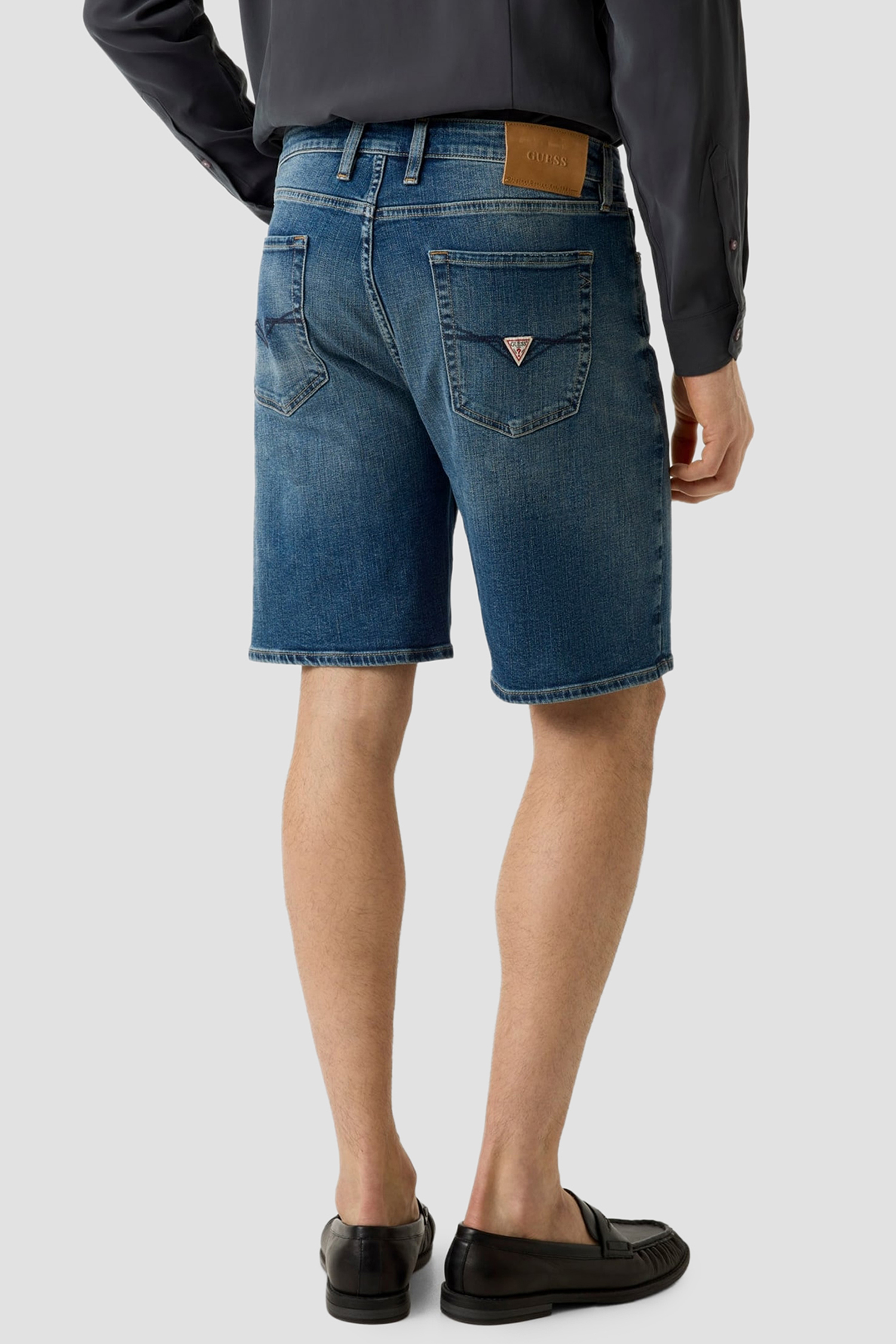 Чоловічі темно-сині джинсові шорти Guess M6GD27.D0777;L4NR