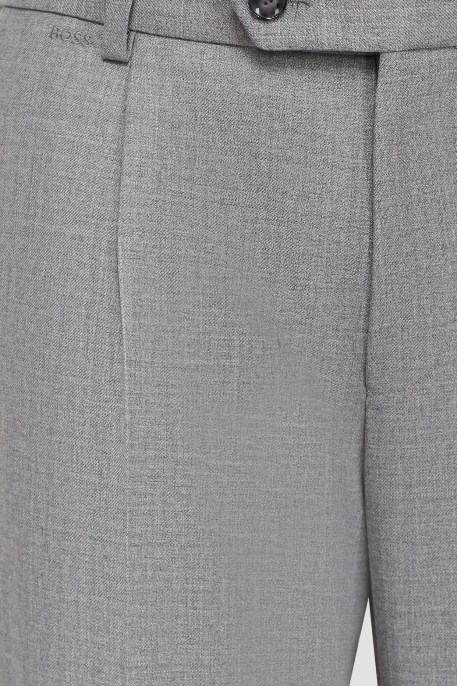 Мужские серые шерстяные брюки BOSS 50497255;041
