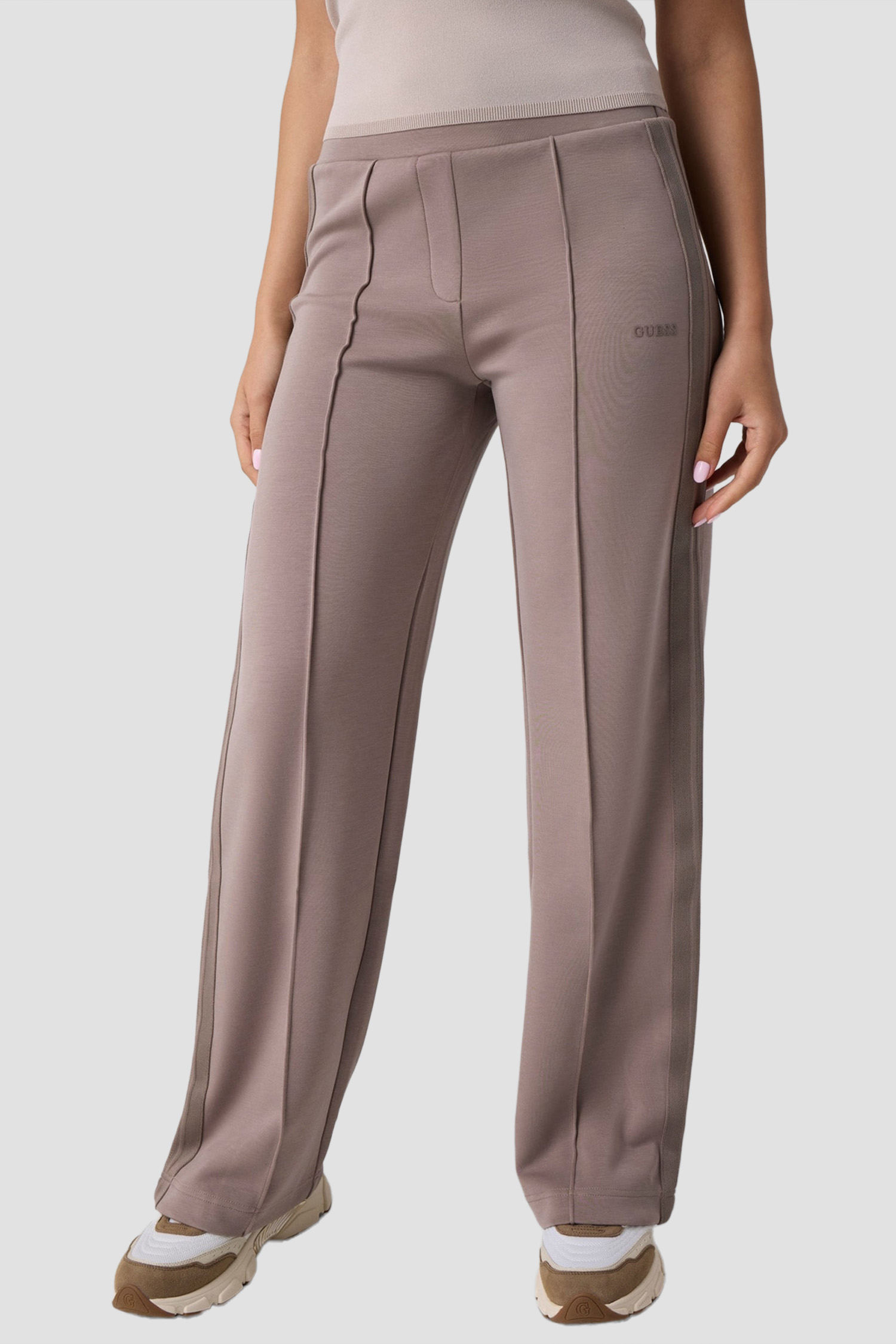 Жіночі бежеві спортивні штани Guess V6YB14.K4306;A92T