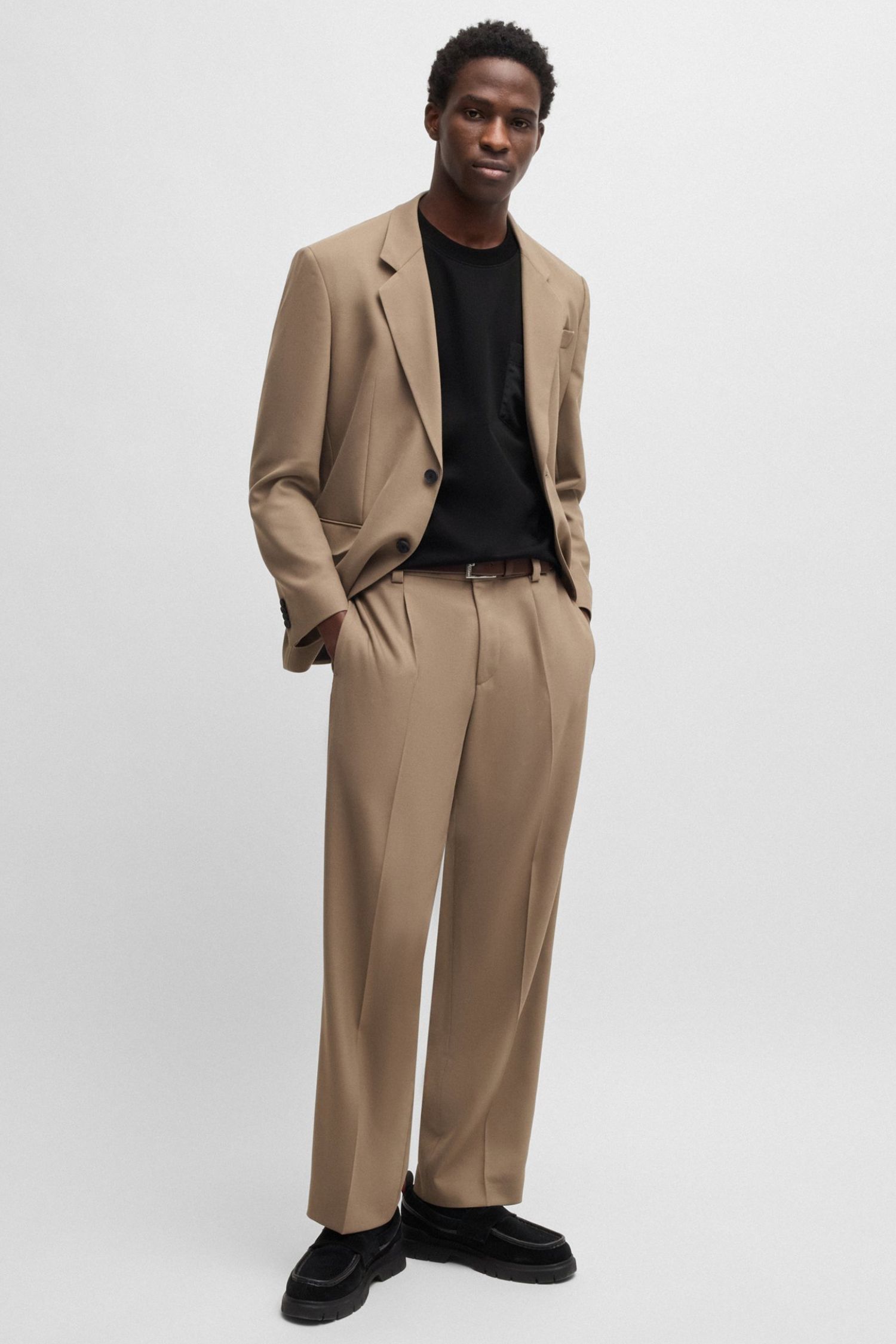 Мужская черная футболка HUGO 50536347;001