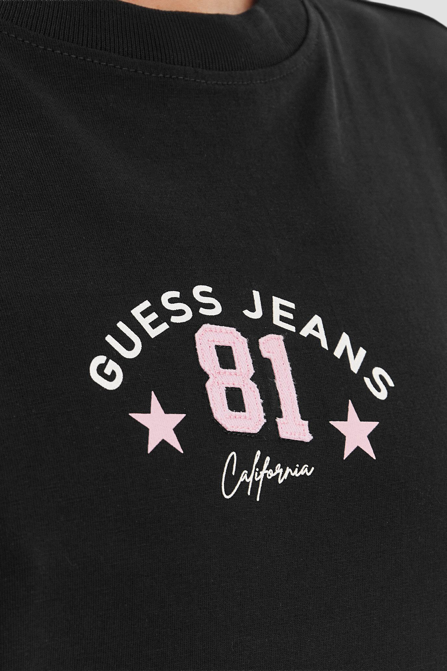 Жіноча чорна футболка Guess Jeans W6RI20.K8HM0;JBLK