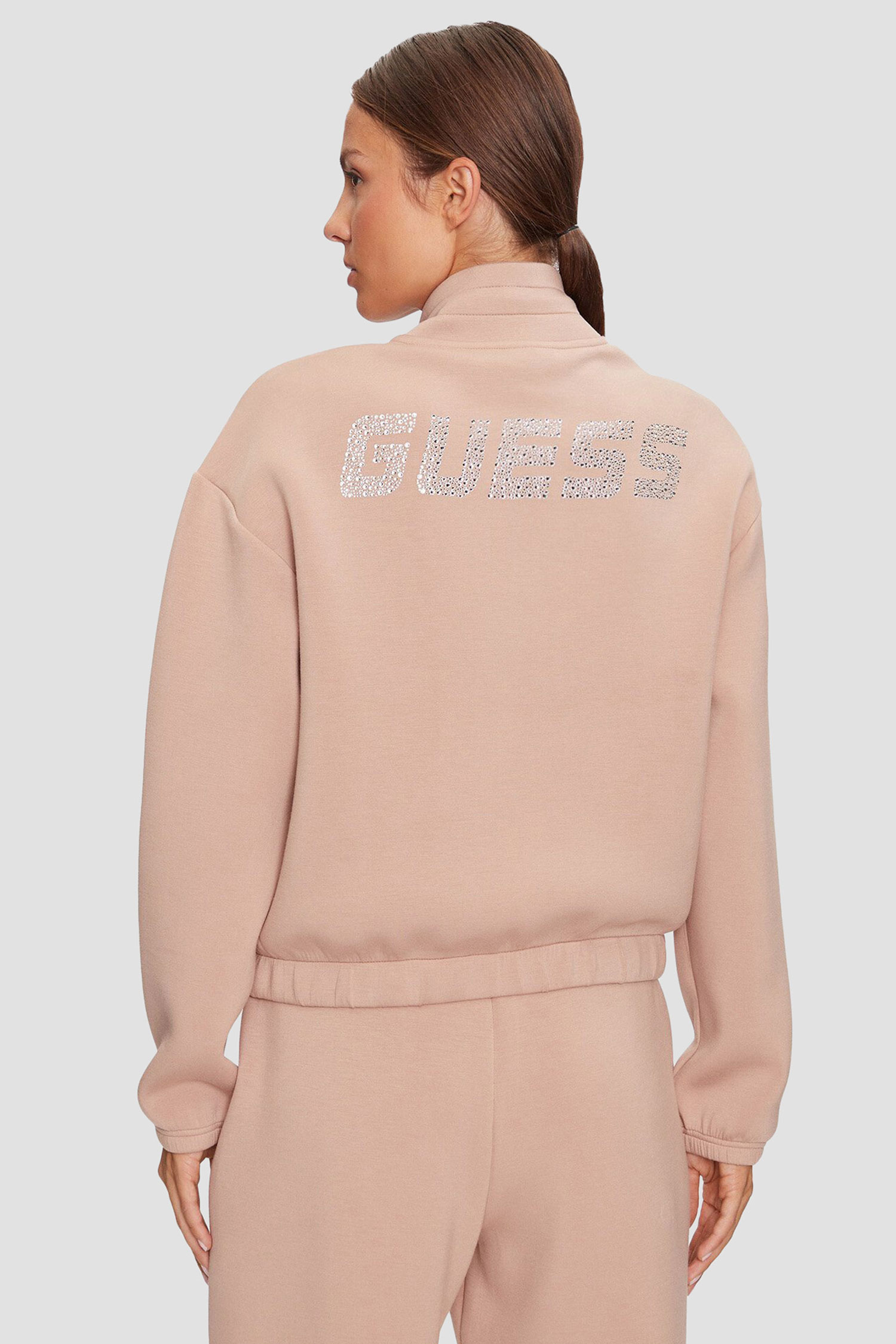 Женская бежевая спортивная кофта Guess V4BQ14.K7UW2;G1AH
