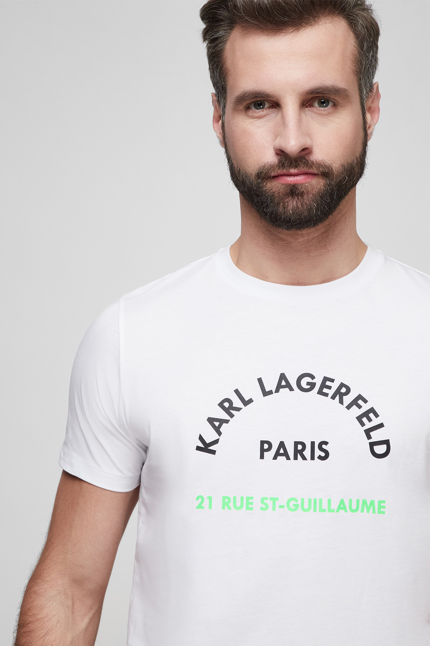 Чоловіча біла футболка Karl Lagerfeld 511224.755090;10