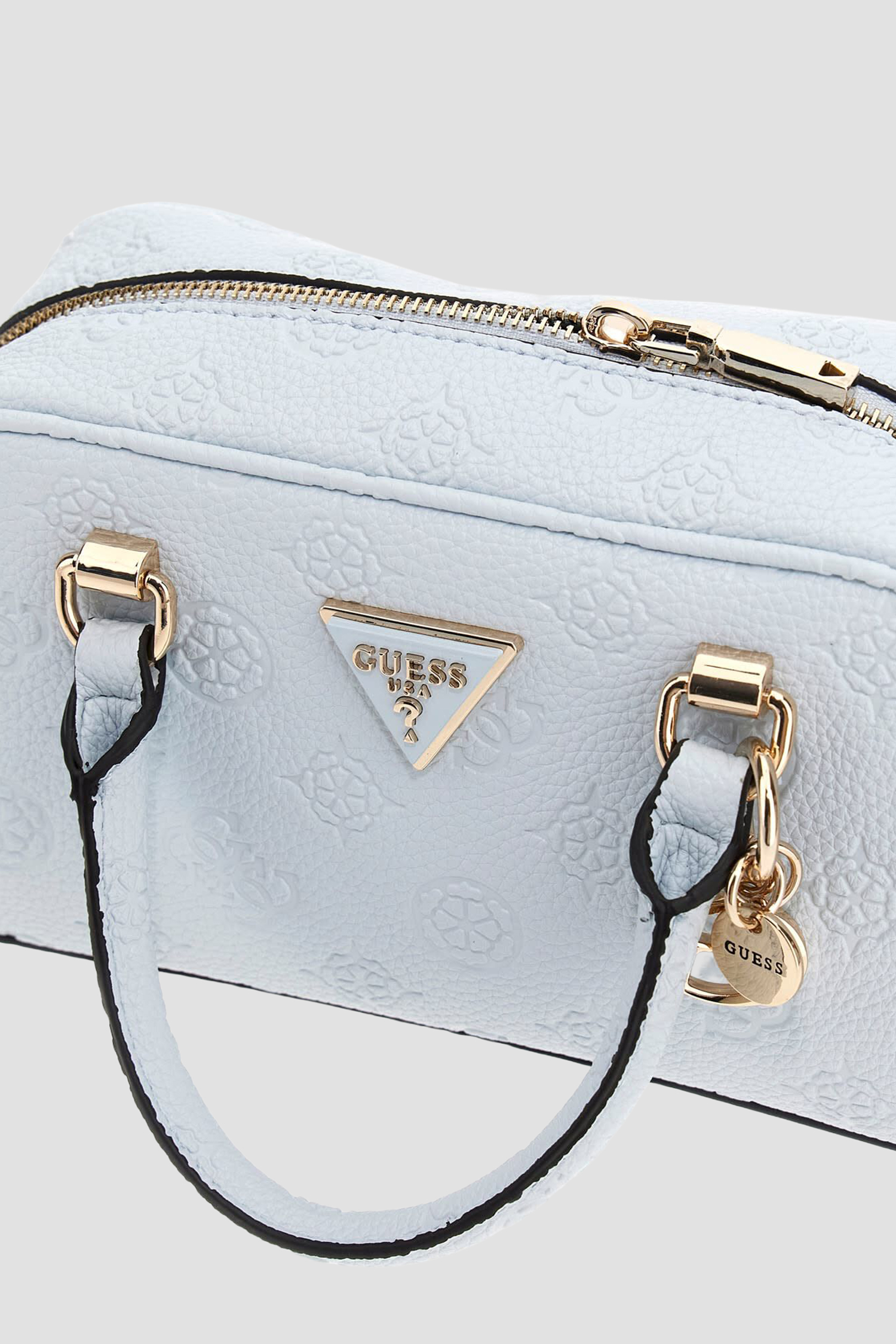 Женская голубая сумка с узором Guess HWPG93.49050;PWB