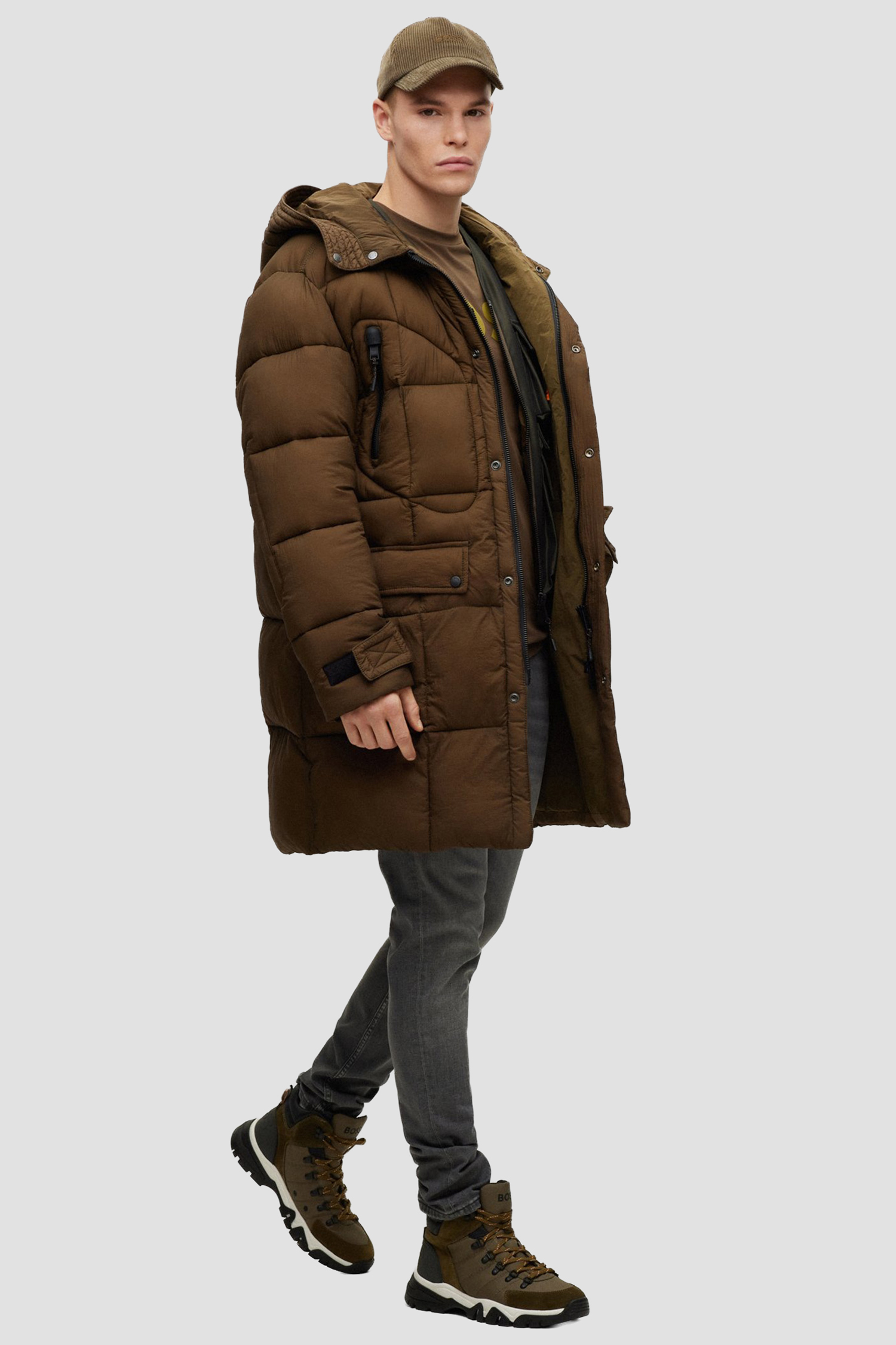 Чоловіча коричнева парка BOSS 50473879;308
